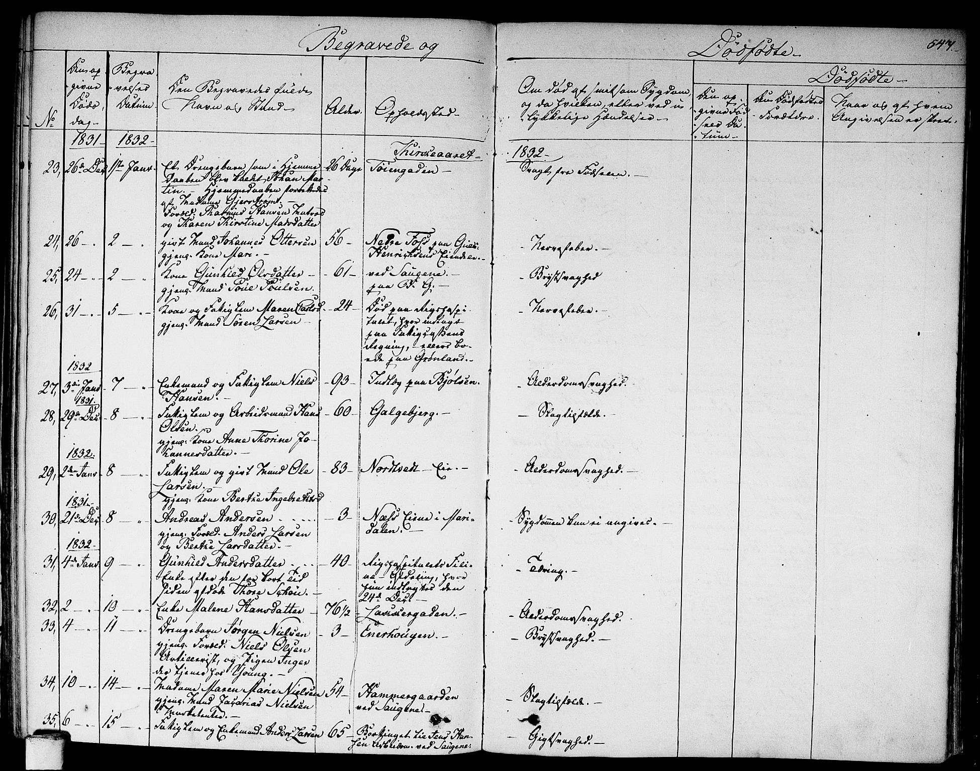 Aker prestekontor kirkebøker, SAO/A-10861/F/L0013: Parish register (official) no. 13, 1828-1837, p. 547