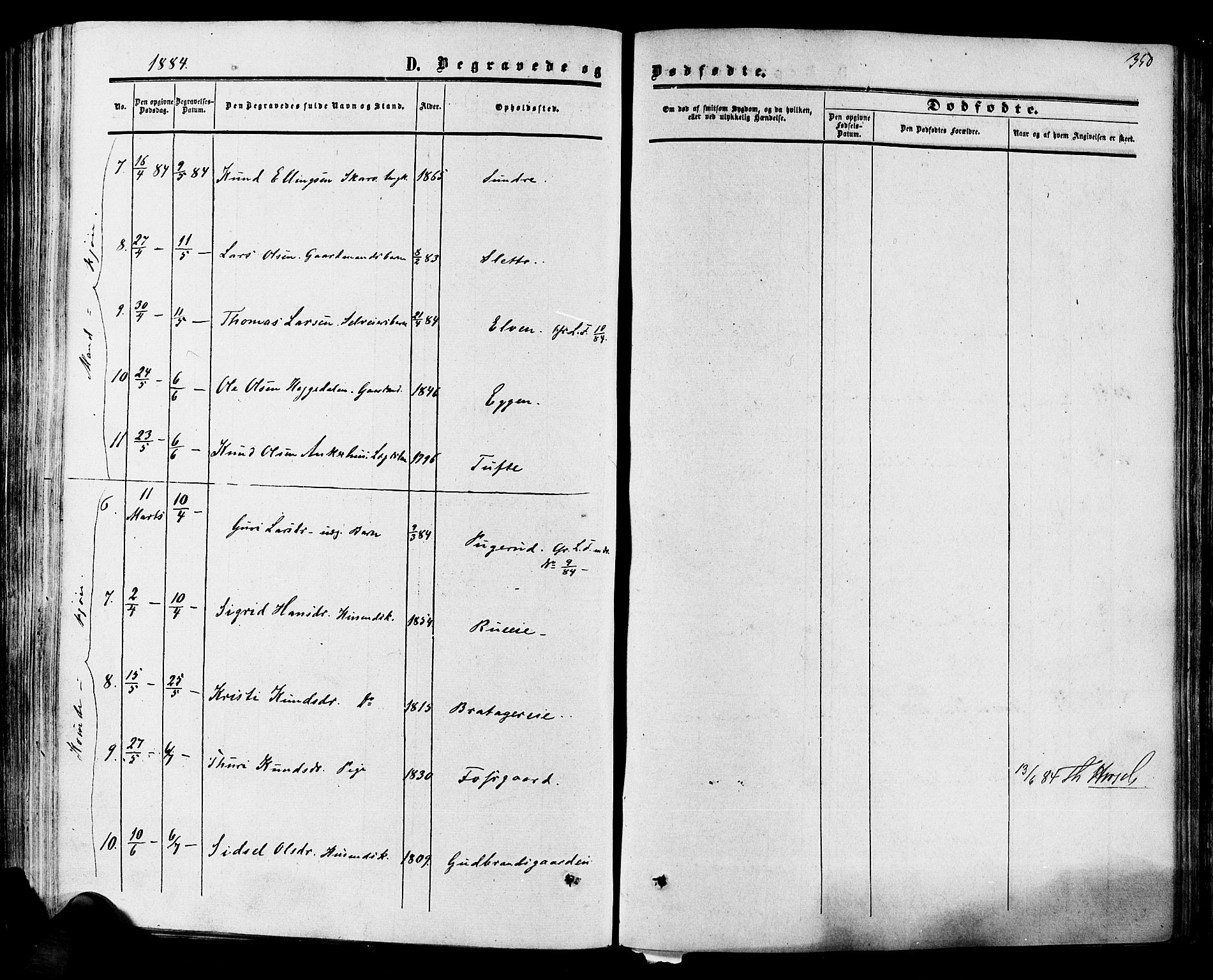 Hol kirkebøker, SAKO/A-227/F/Fa/L0002: Parish register (official) no. I 2, 1870-1886, p. 350