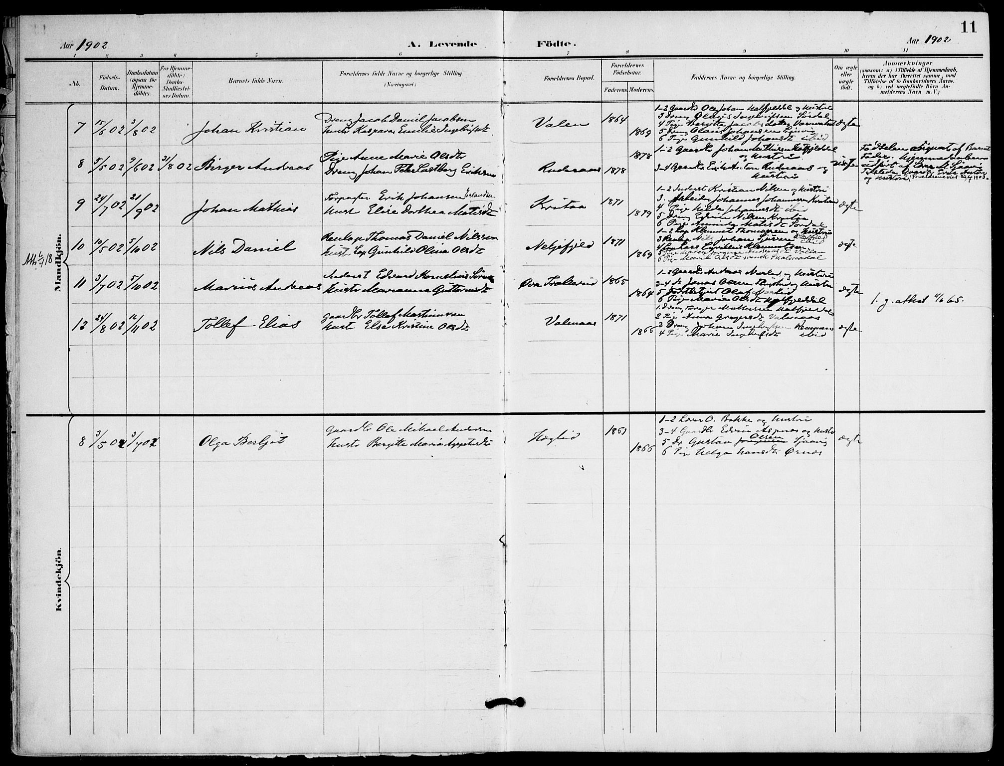 Ministerialprotokoller, klokkerbøker og fødselsregistre - Nordland, AV/SAT-A-1459/823/L0326: Parish register (official) no. 823A03, 1899-1919, p. 11