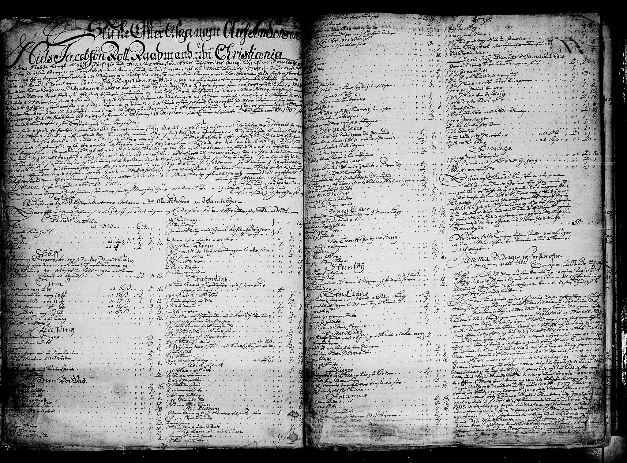 Oslo skifterett, AV/SAO-A-10383/H/Ha/L0003: Skifteprotokoll, 1707-1714, p. 11b-12a