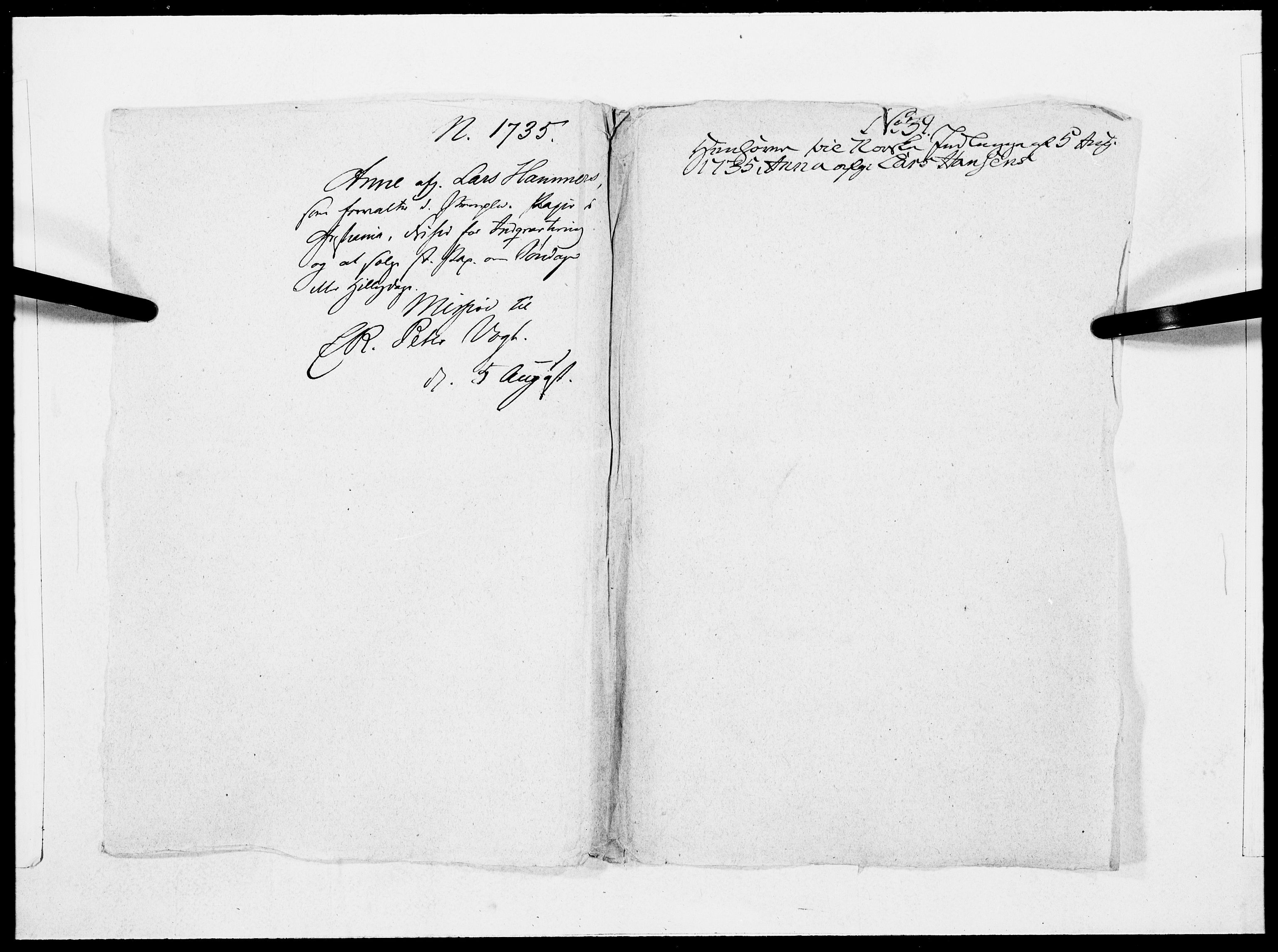 Danske Kanselli 1572-1799, AV/RA-EA-3023/F/Fc/Fcc/Fcca/L0119: Norske innlegg 1572-1799, 1735, p. 42