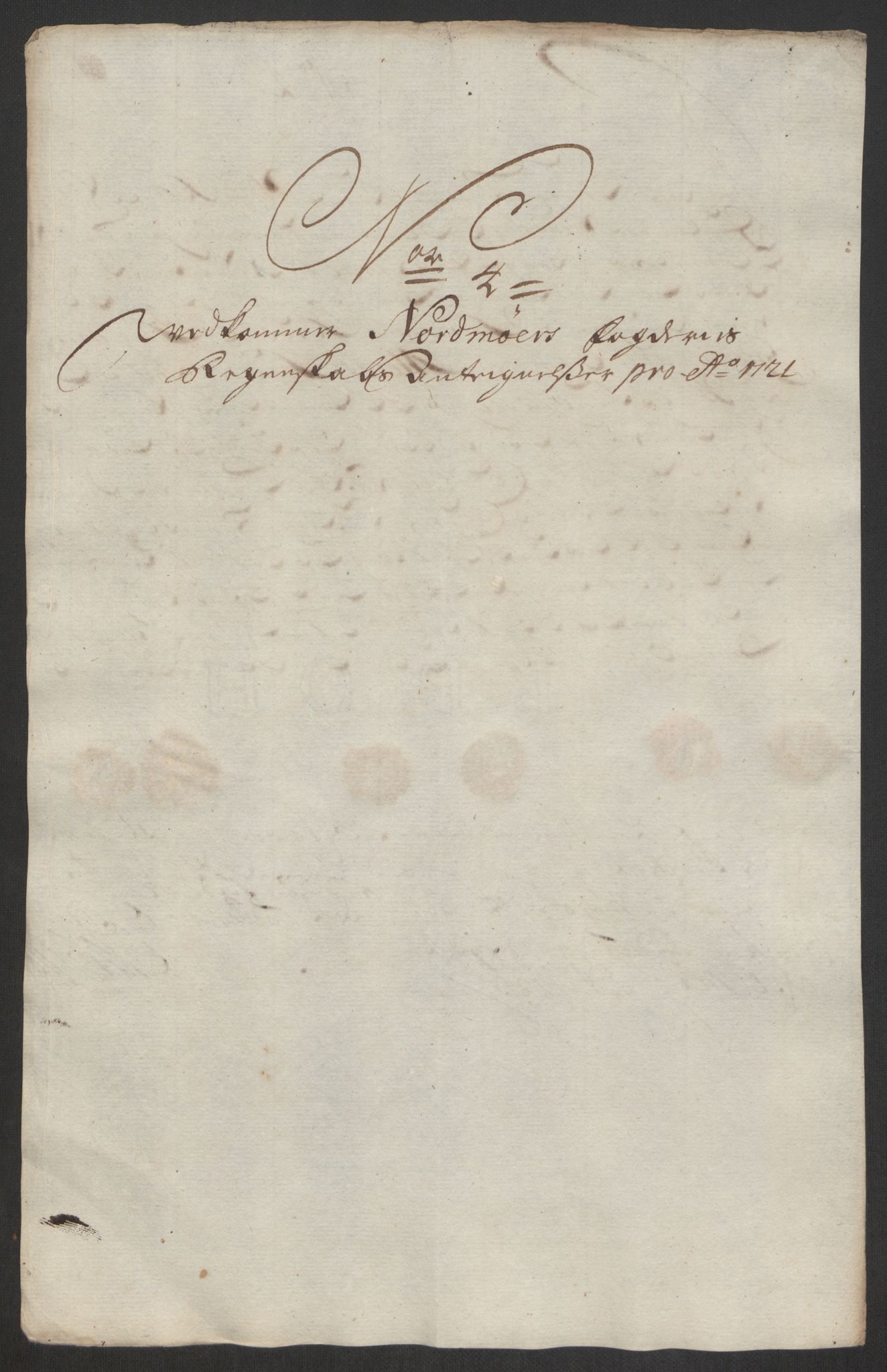 Rentekammeret inntil 1814, Reviderte regnskaper, Fogderegnskap, RA/EA-4092/R56/L3754: Fogderegnskap Nordmøre, 1721, p. 441