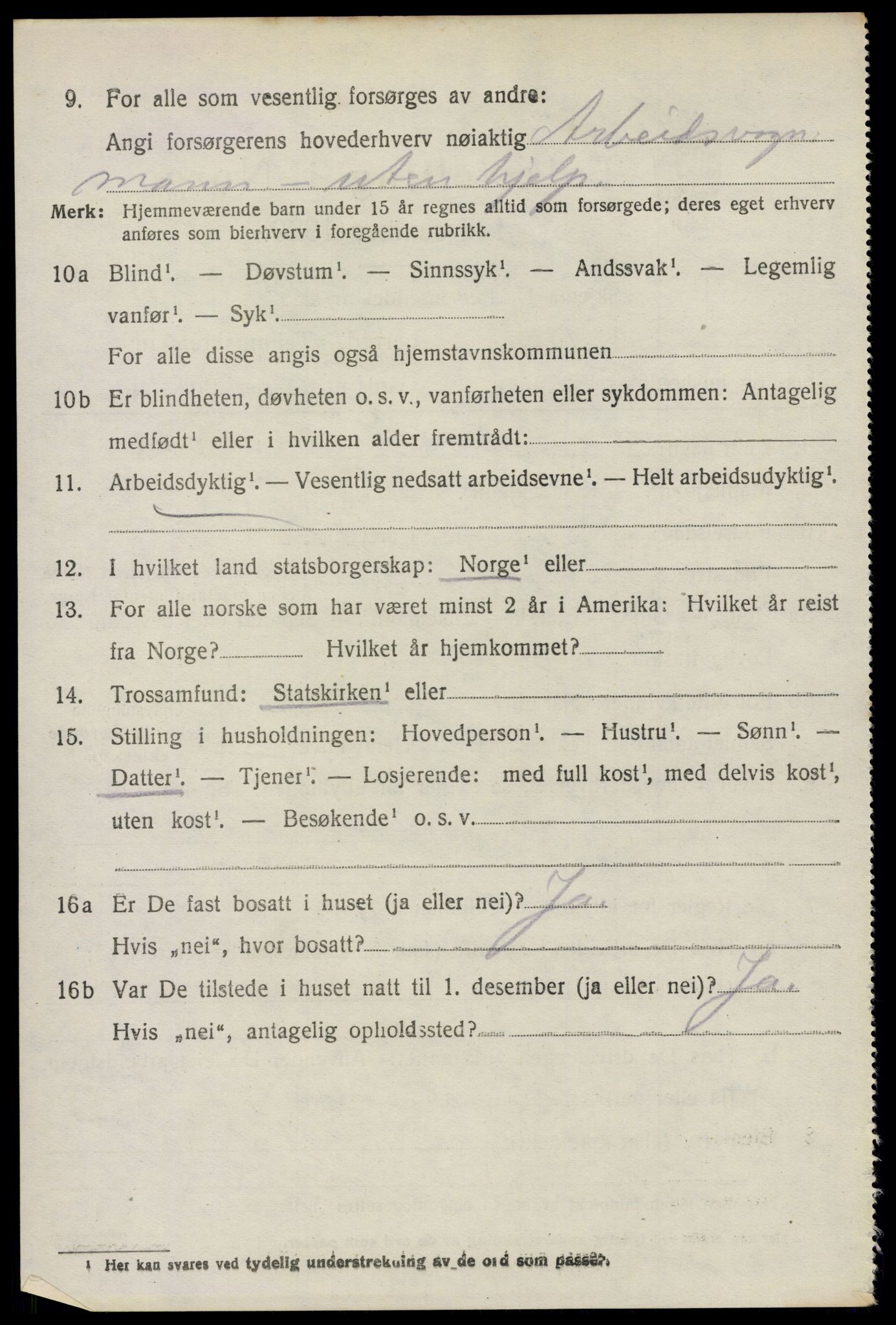 SAO, 1920 census for Glemmen, 1920, p. 23564