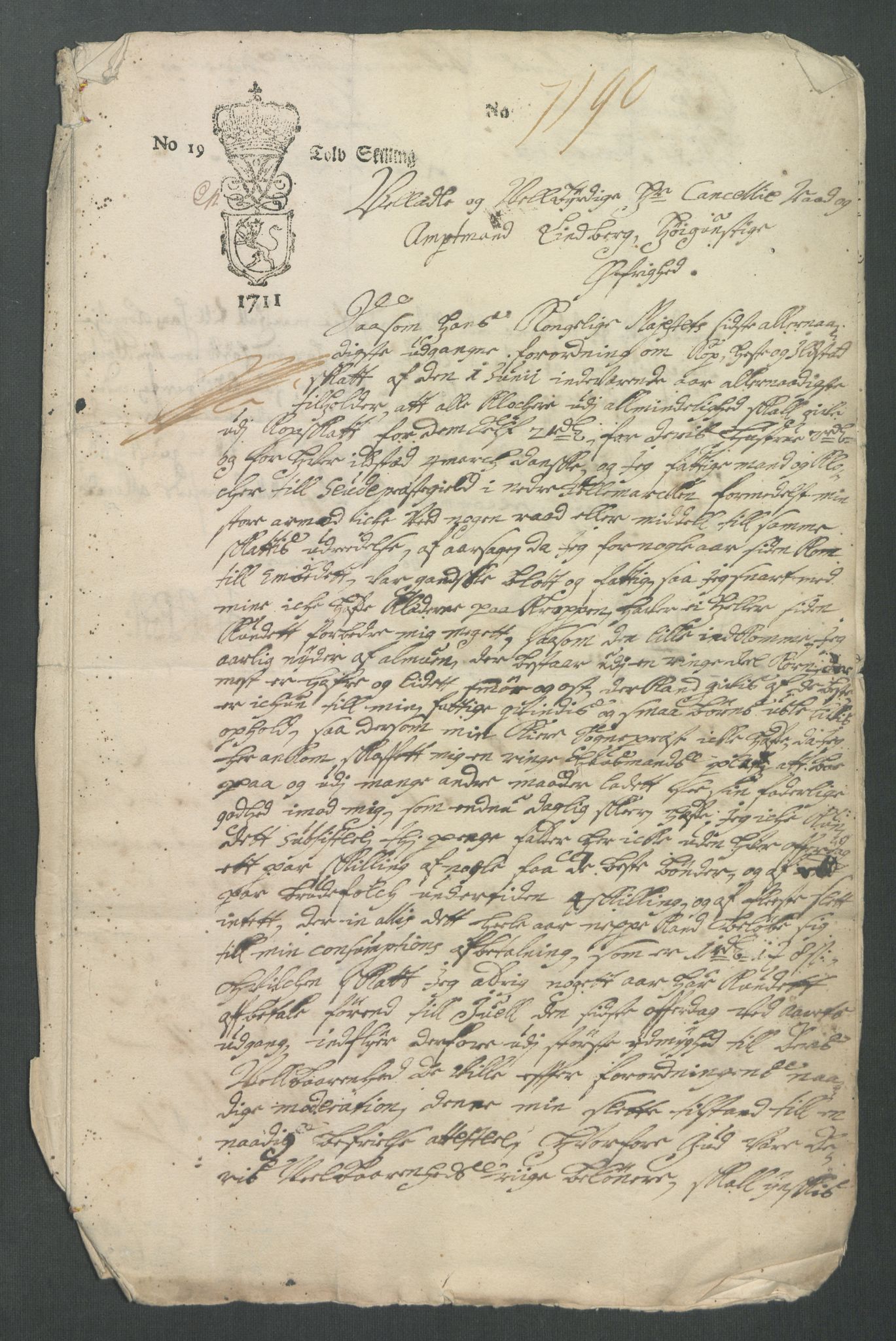 Rentekammeret inntil 1814, Reviderte regnskaper, Fogderegnskap, AV/RA-EA-4092/R36/L2123: Fogderegnskap Øvre og Nedre Telemark og Bamble, 1712, p. 377