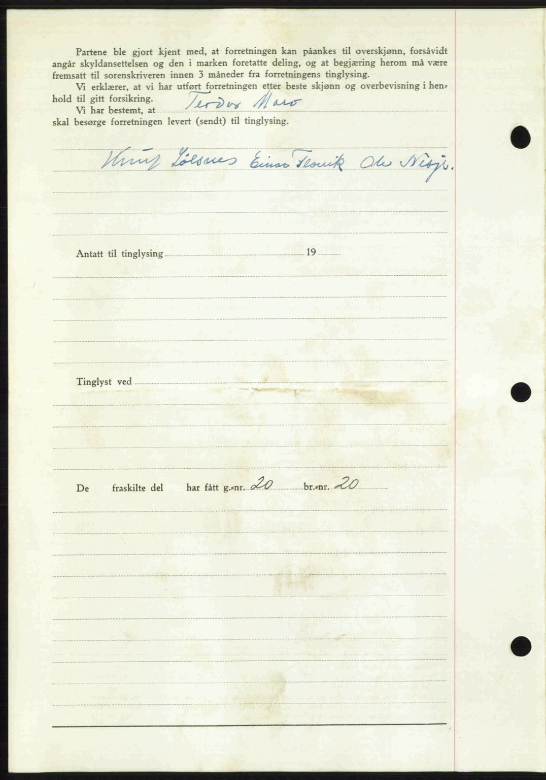 Romsdal sorenskriveri, AV/SAT-A-4149/1/2/2C: Mortgage book no. A24, 1947-1947, Diary no: : 2692/1947