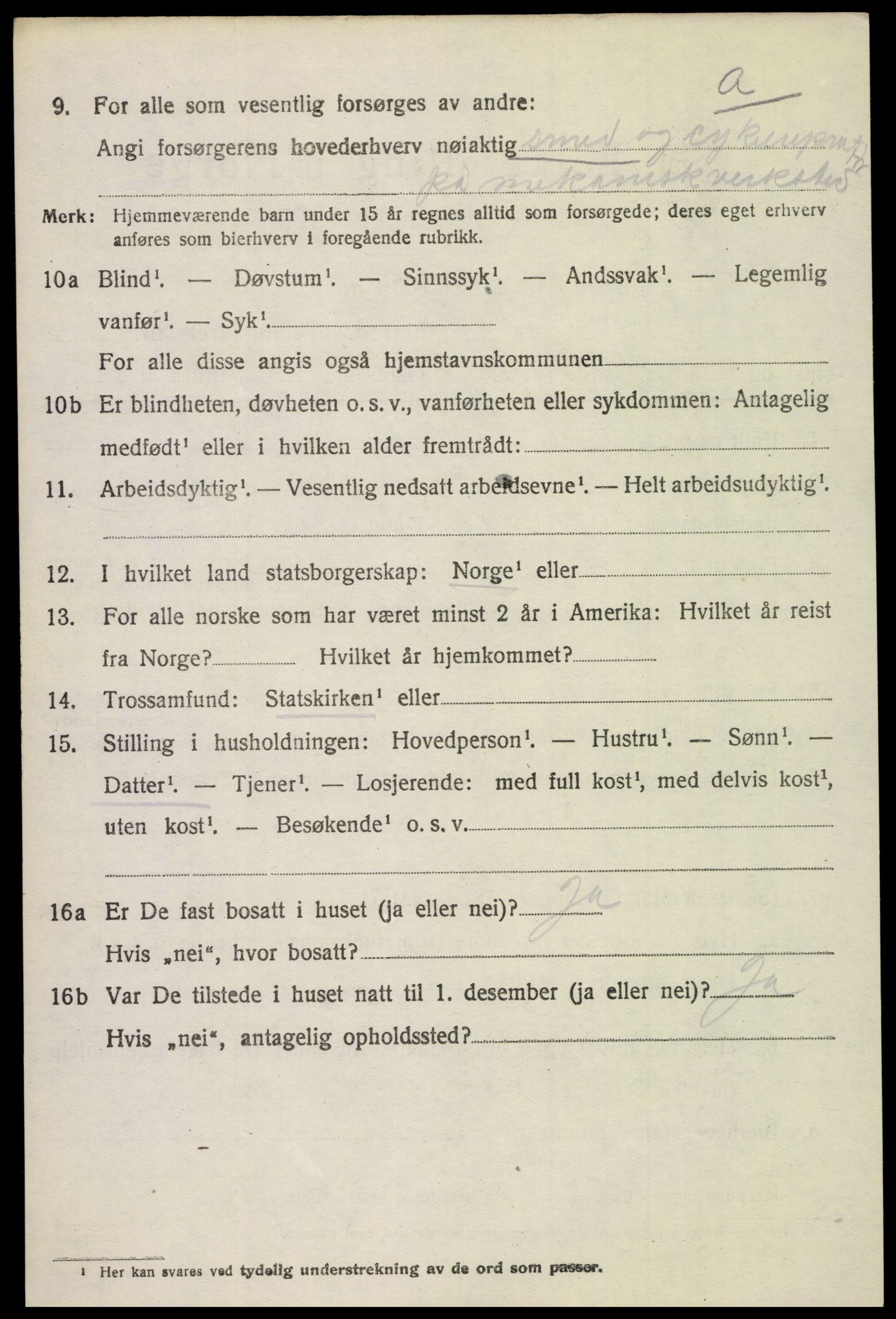 SAH, 1920 census for Østre Toten, 1920, p. 4727
