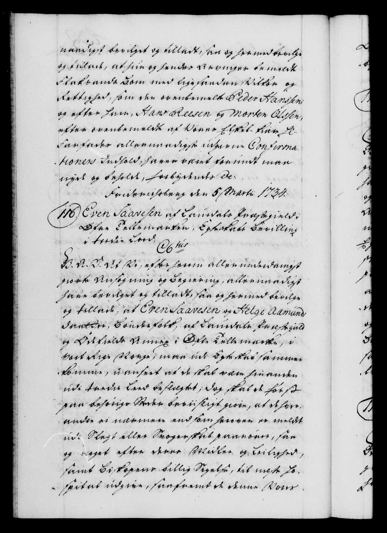 Danske Kanselli 1572-1799, AV/RA-EA-3023/F/Fc/Fca/Fcaa/L0028: Norske registre, 1733-1734, p. 432b