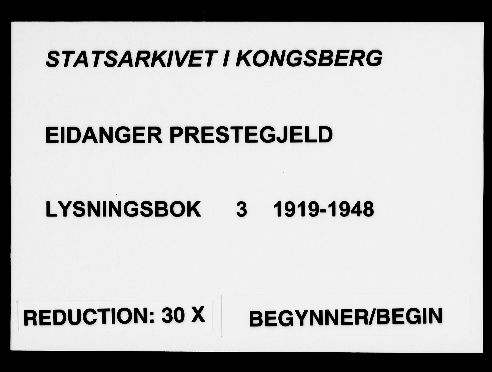 Eidanger kirkebøker, SAKO/A-261/H/Ha/L0003: Banns register no. 3, 1919-1948