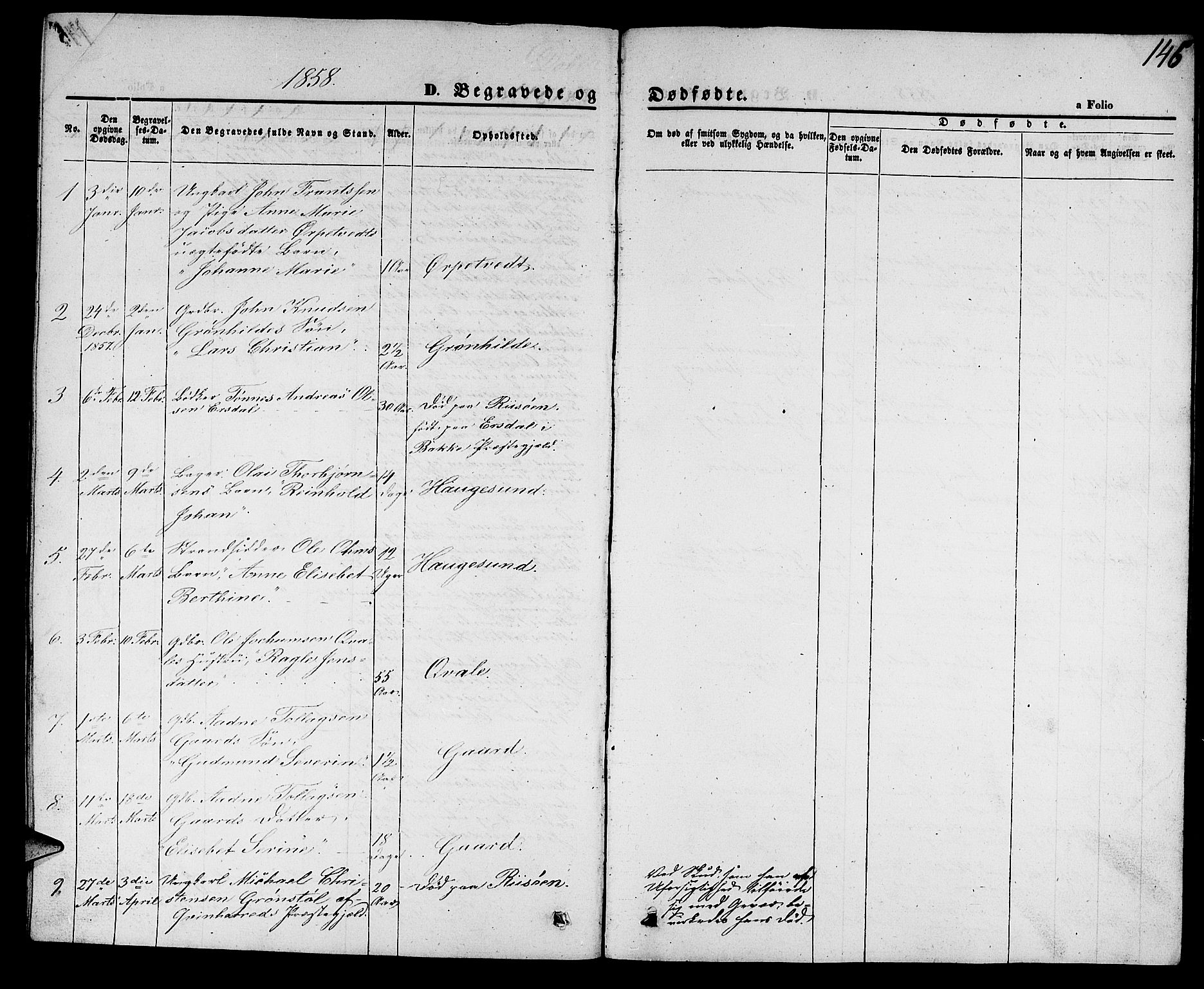 Torvastad sokneprestkontor, SAST/A -101857/H/Ha/Hab/L0006: Parish register (copy) no. B 6, 1858-1867, p. 146