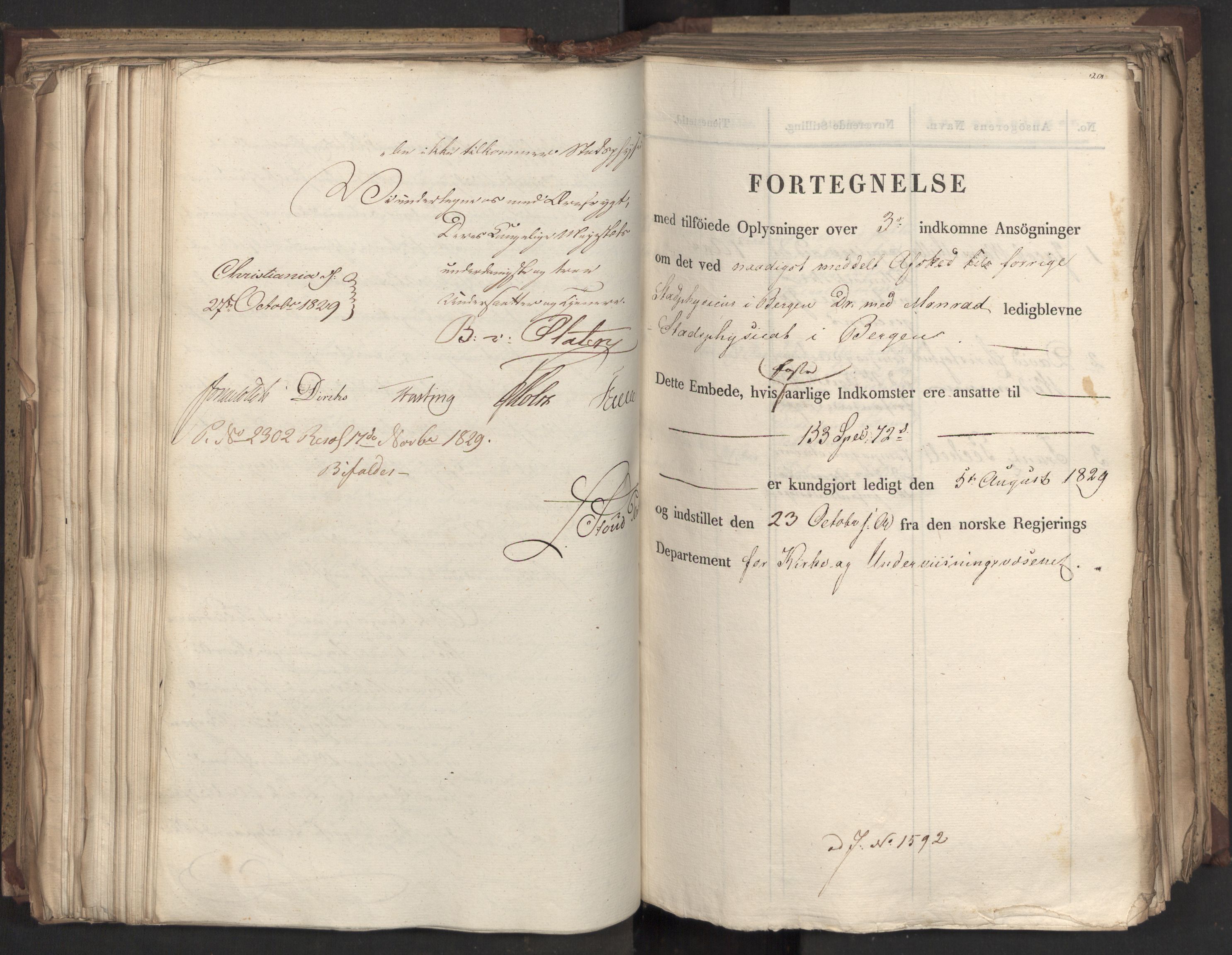 Statsrådsavdelingen i Stockholm, RA/S-1003/D/Da/L0061: Regjeringsinnstillinger nr. 1501-1666, 1829, p. 290