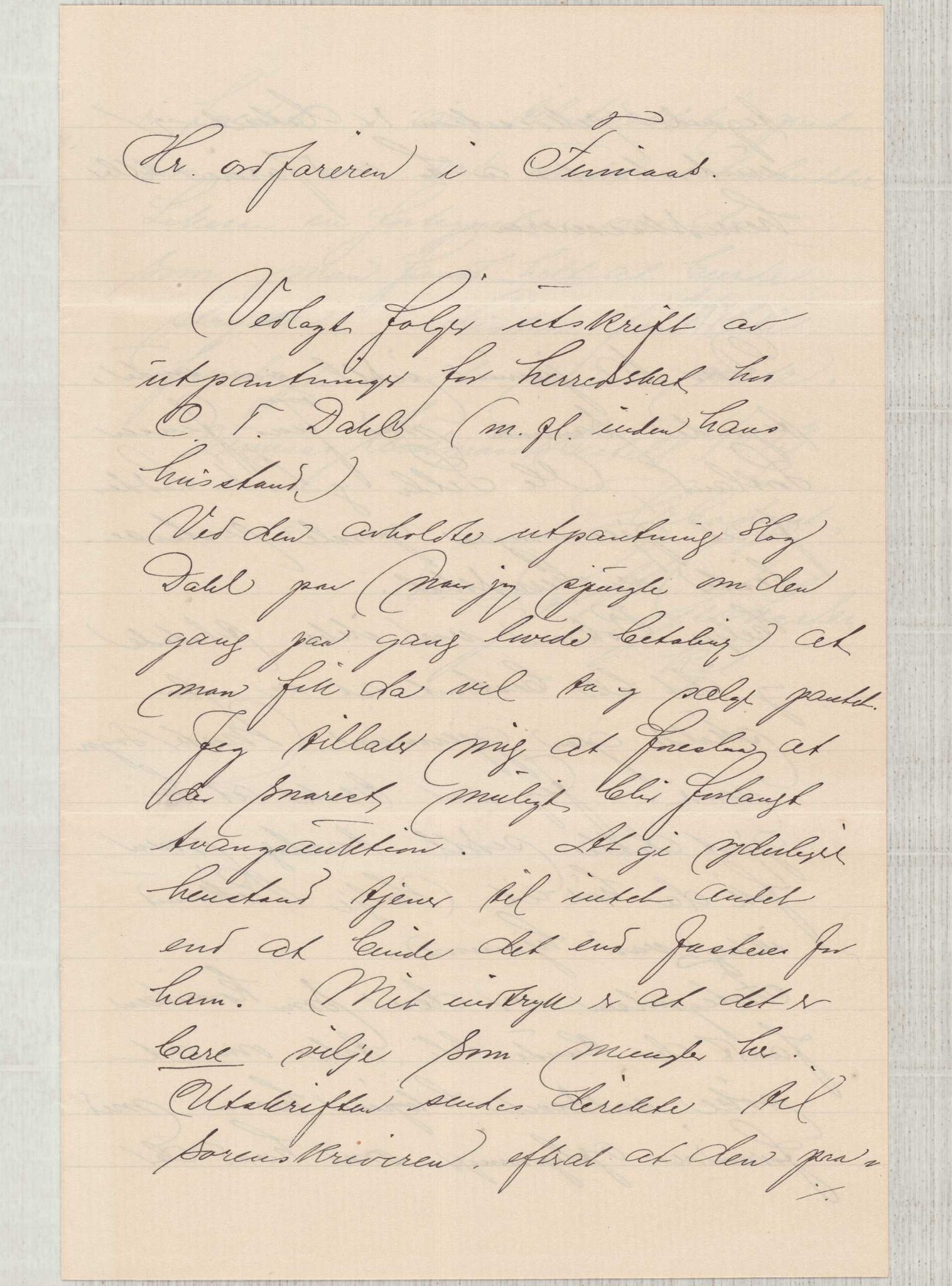 Finnaas kommune. Formannskapet, IKAH/1218a-021/D/Da/L0001/0012: Korrespondanse / saker / Kronologisk ordna korrespondanse , 1913, p. 30