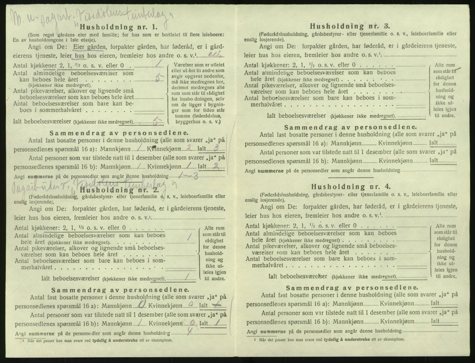 SAK, 1920 census for Søndeled, 1920, p. 996