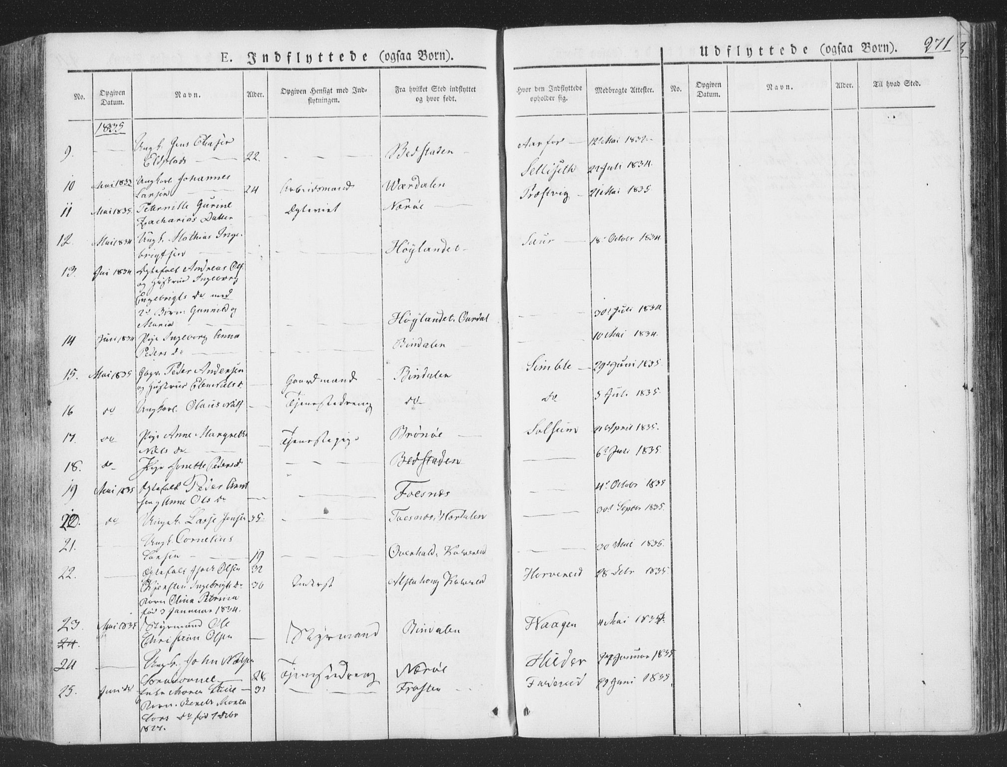 Ministerialprotokoller, klokkerbøker og fødselsregistre - Nord-Trøndelag, SAT/A-1458/780/L0639: Parish register (official) no. 780A04, 1830-1844, p. 271