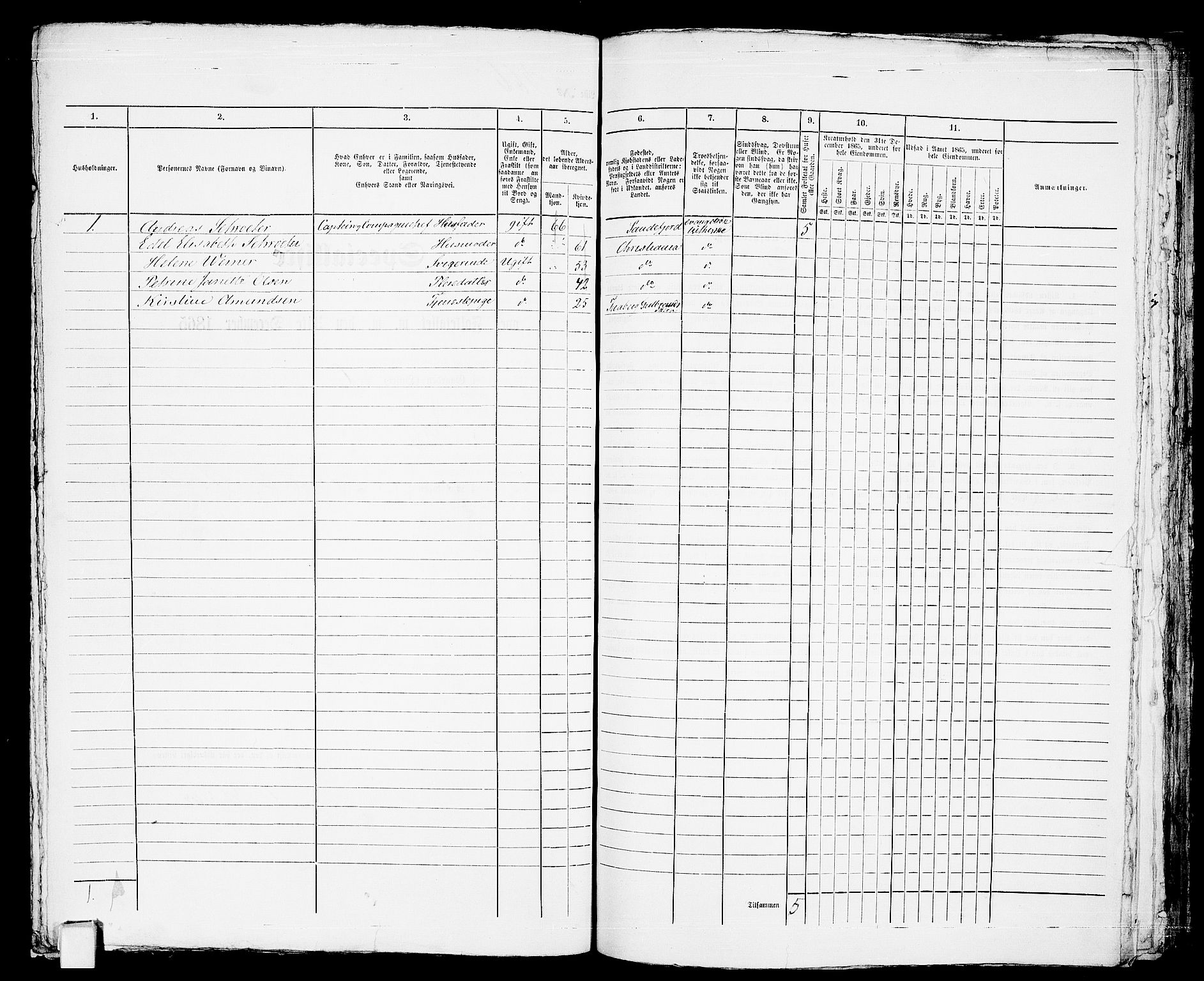 RA, 1865 census for Horten, 1865, p. 769