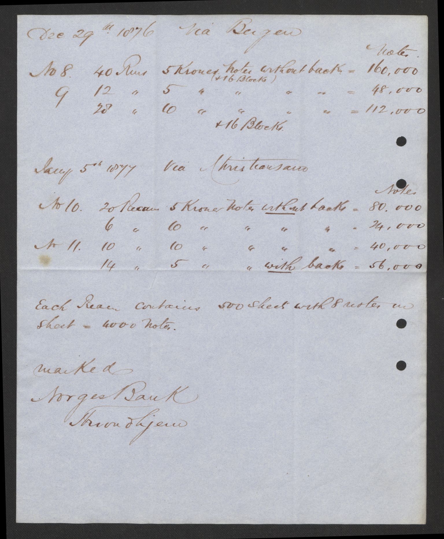 Norges Bank, Direksjonsarkivet I, AV/RA-S-3160/E/L0032: Hovedsetet, 1821-1921, p. 409