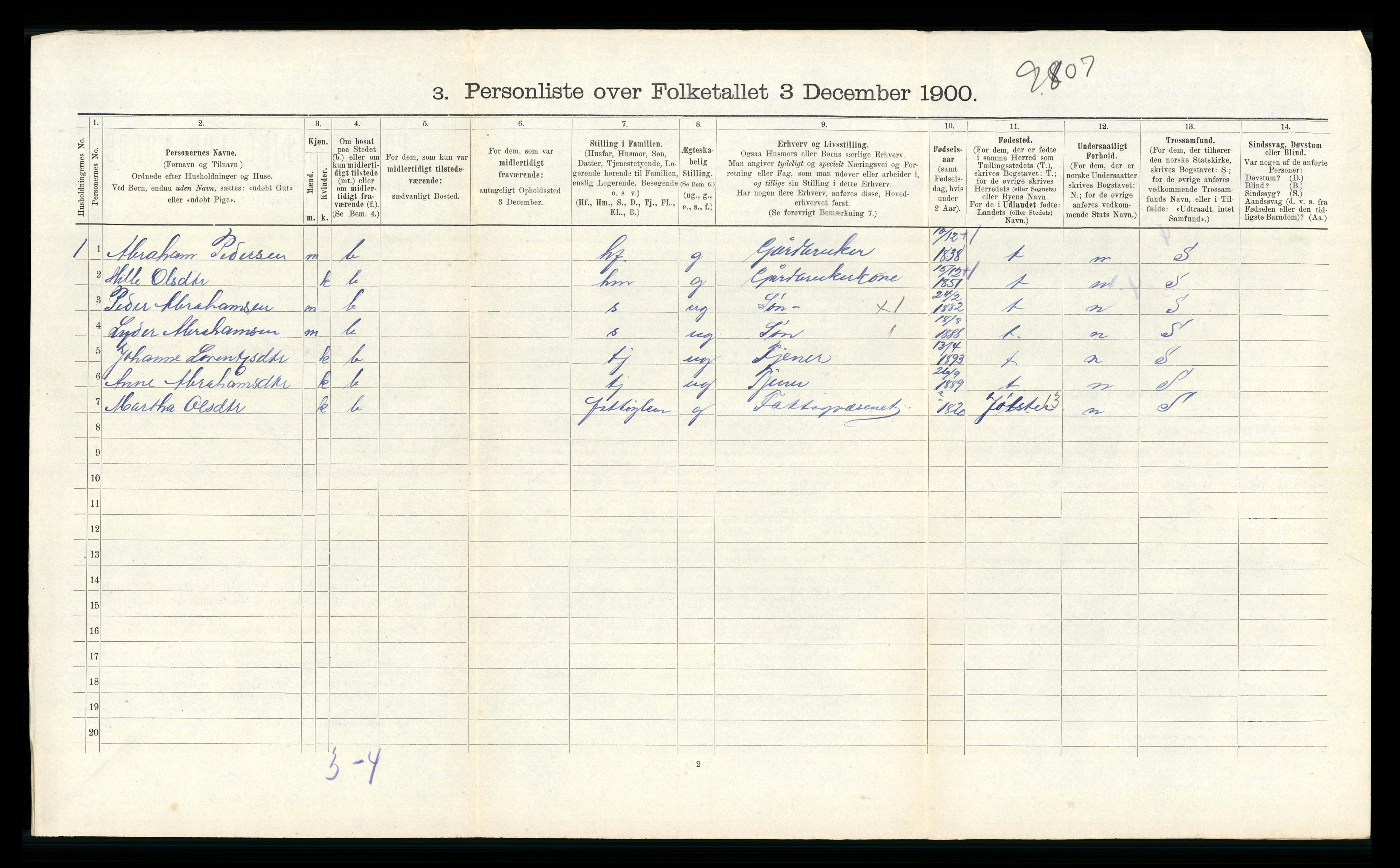 RA, 1910 census for Kinn, 1910, p. 509