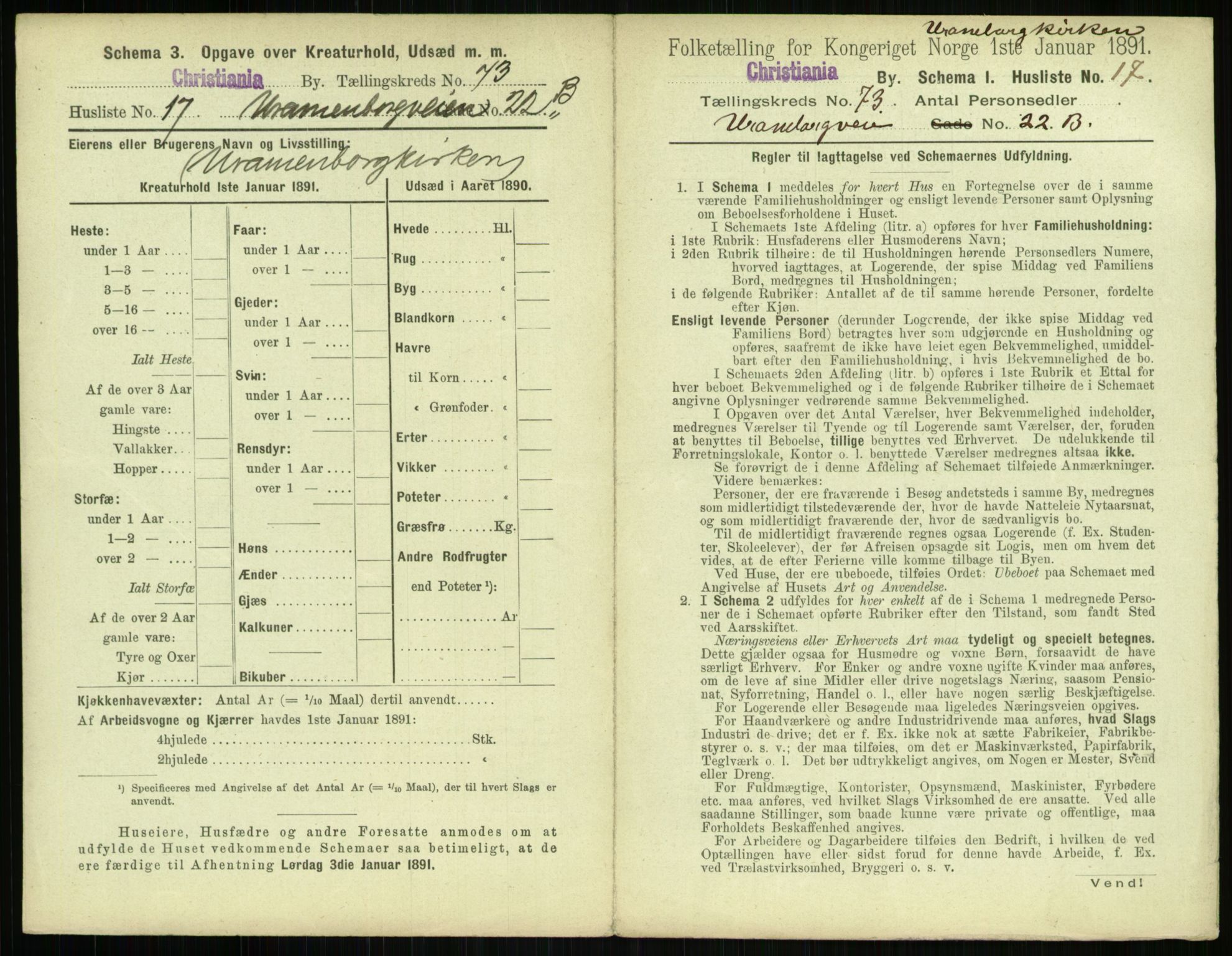 RA, 1891 census for 0301 Kristiania, 1891, p. 39418