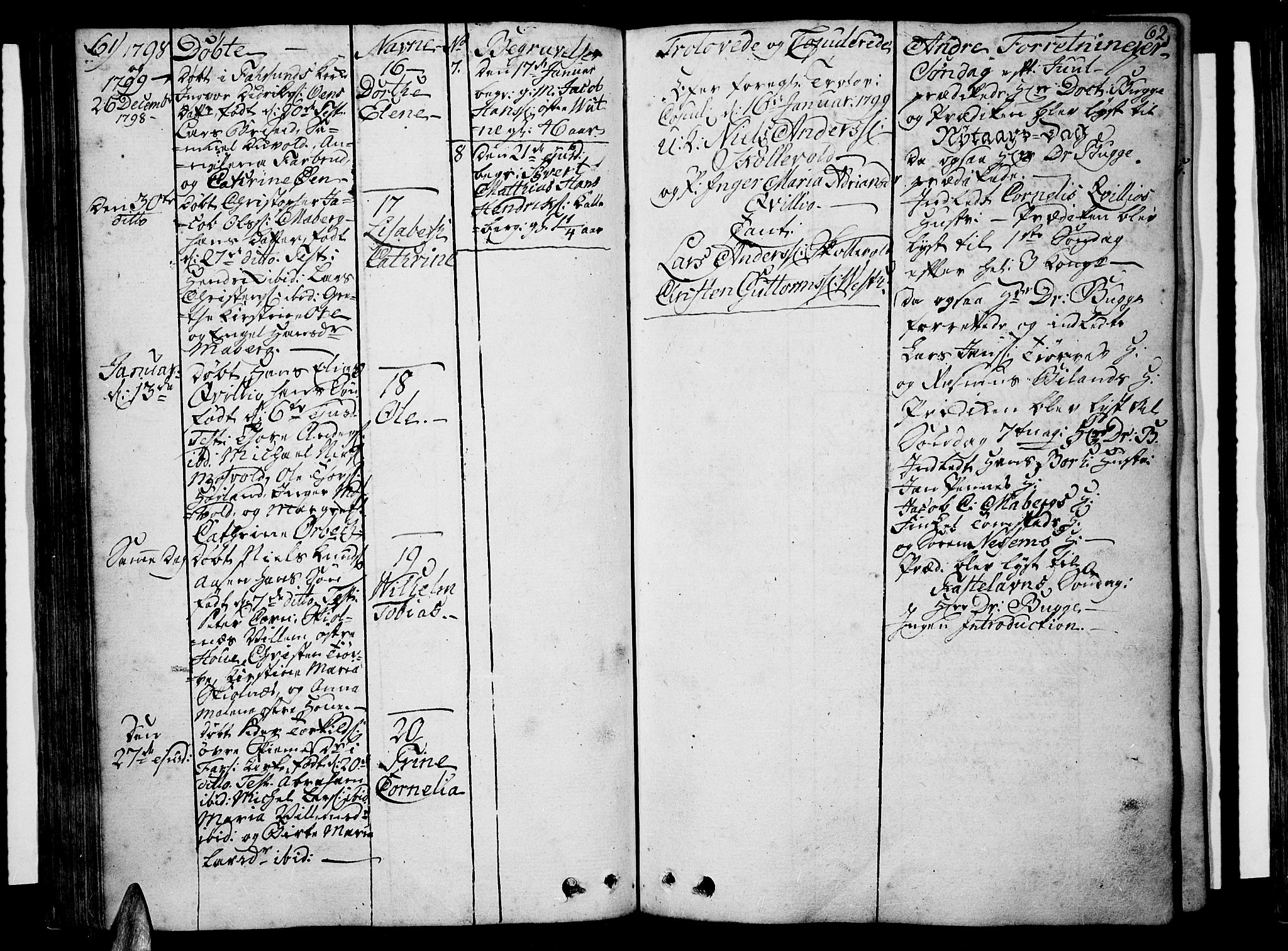 Lista sokneprestkontor, SAK/1111-0027/F/Fa/L0005: Parish register (official) no. A 5, 1795-1823, p. 61