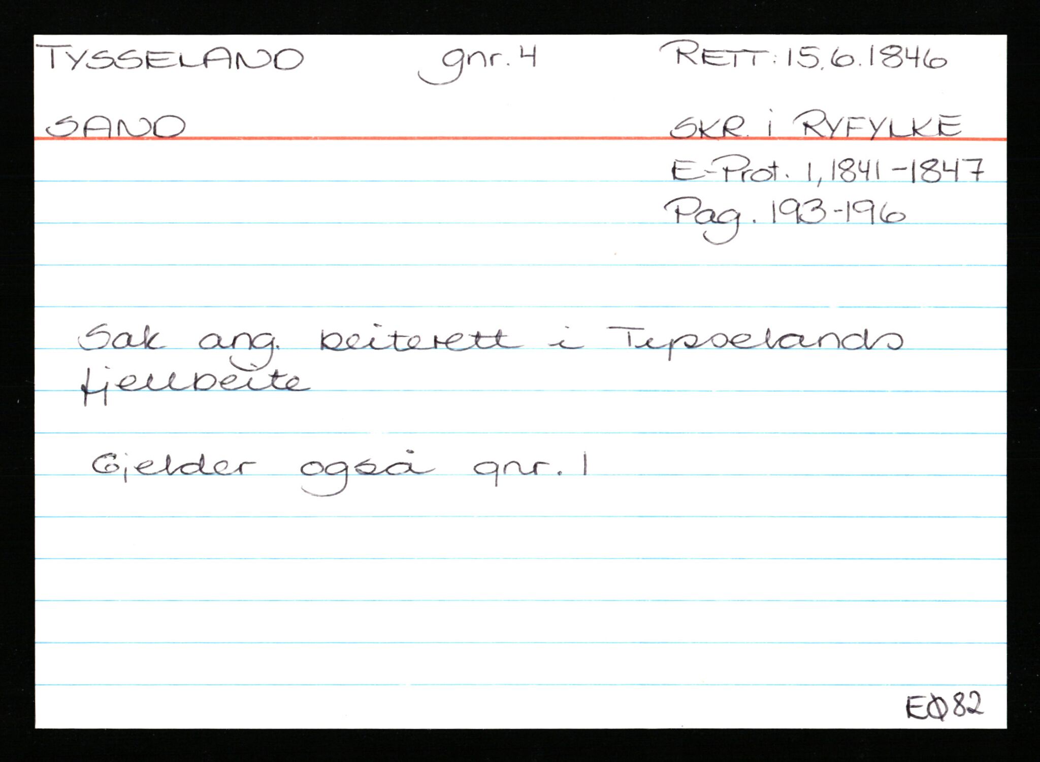 Statsarkivet i Stavanger, AV/SAST-A-101971/03/Y/Ym/L0062: Åstedskort sortert etter gårdsnavn: Tuneim - Tømmerdal, 1600-1950, p. 685