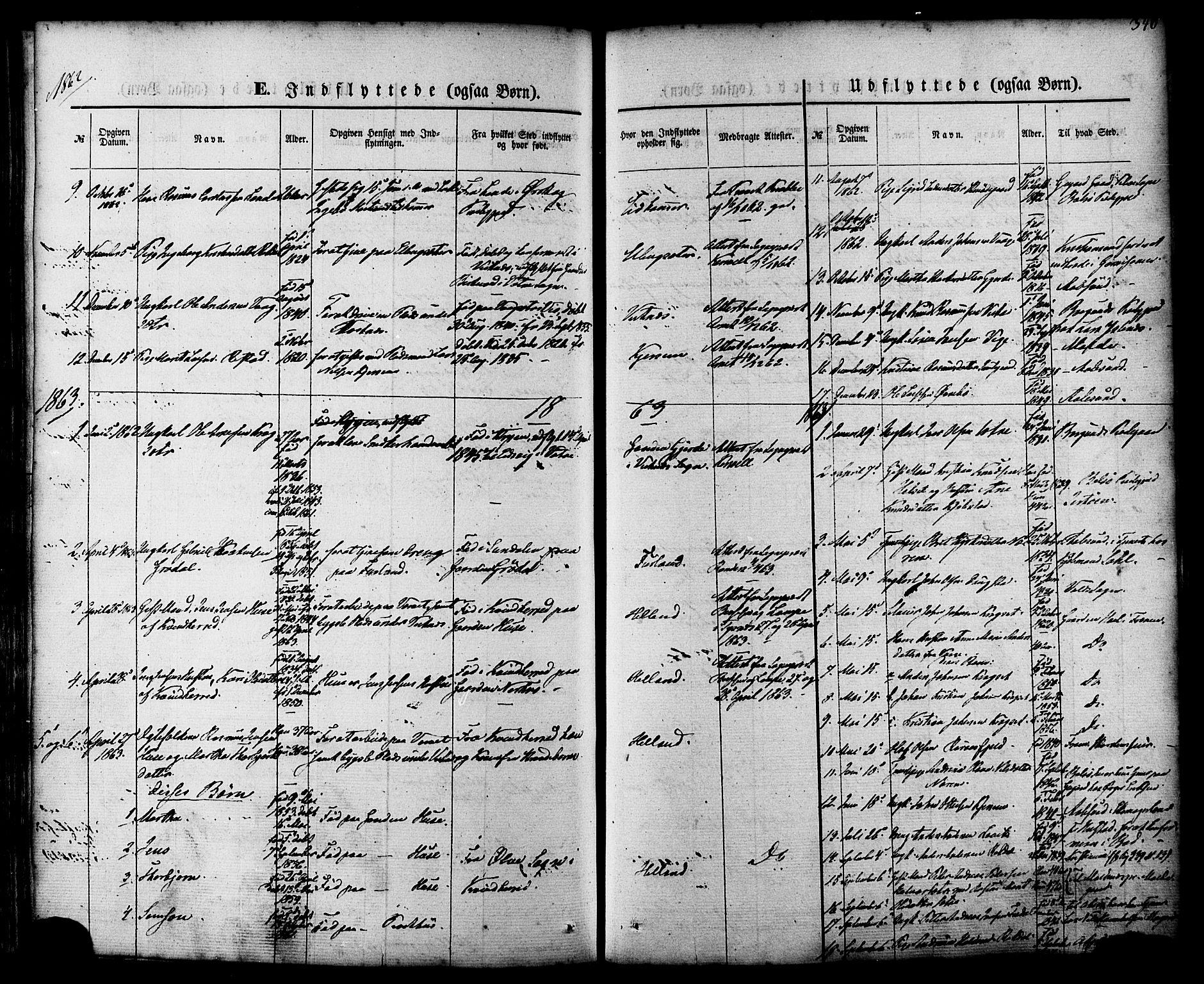 Ministerialprotokoller, klokkerbøker og fødselsregistre - Møre og Romsdal, AV/SAT-A-1454/539/L0529: Parish register (official) no. 539A02, 1848-1872, p. 340