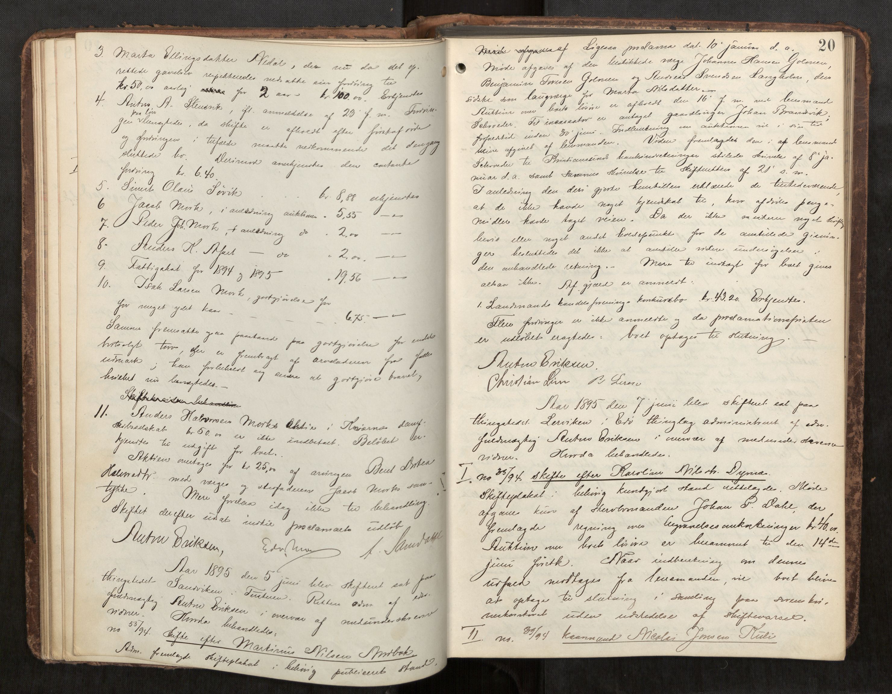 Nordmøre sorenskriveri, AV/SAT-A-4132/1/3/3B/L0006: Forhandlingsprotokoll nr. 06, 1894-1900, p. 20
