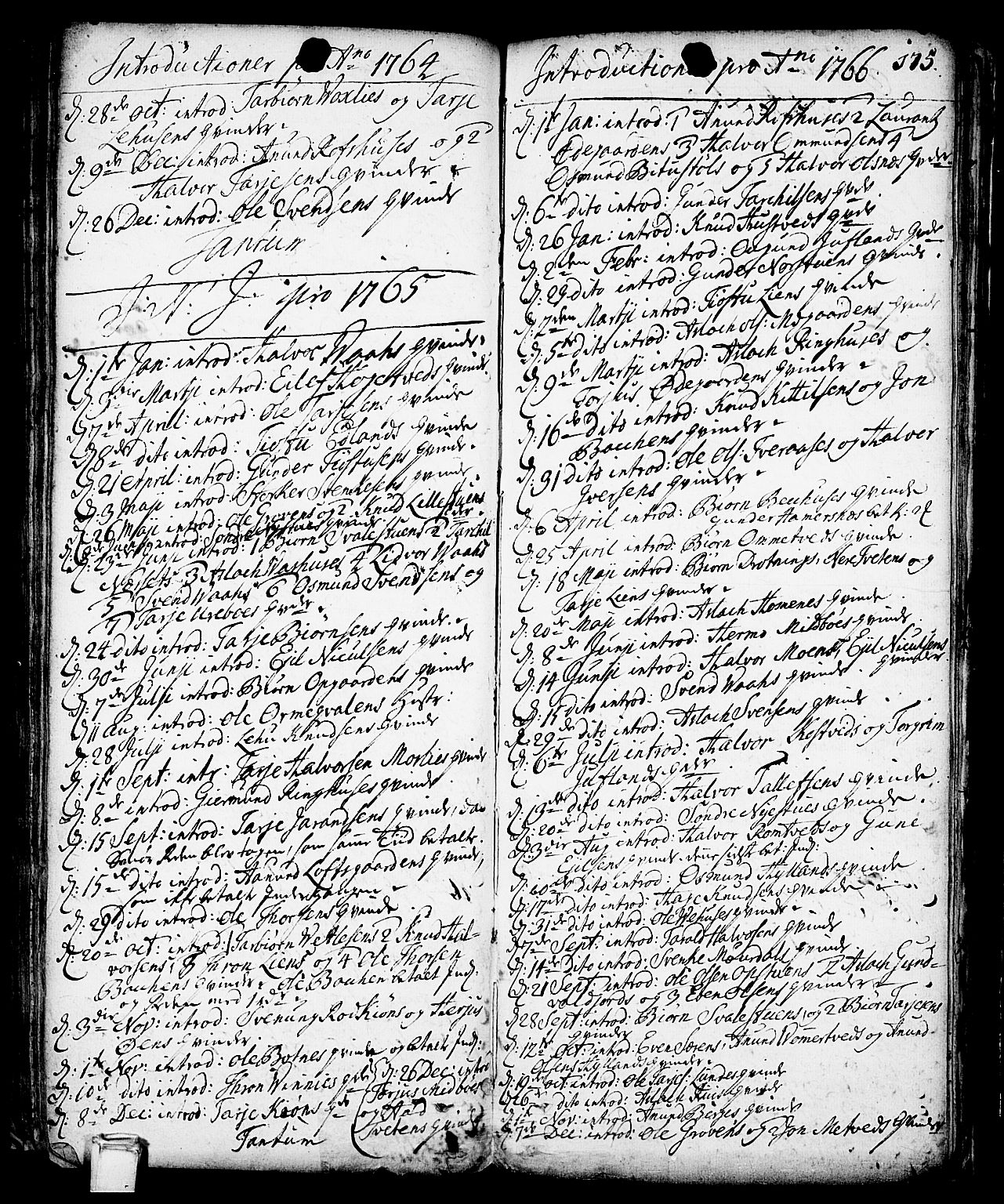 Vinje kirkebøker, AV/SAKO-A-312/F/Fa/L0001: Parish register (official) no. I 1, 1717-1766, p. 175