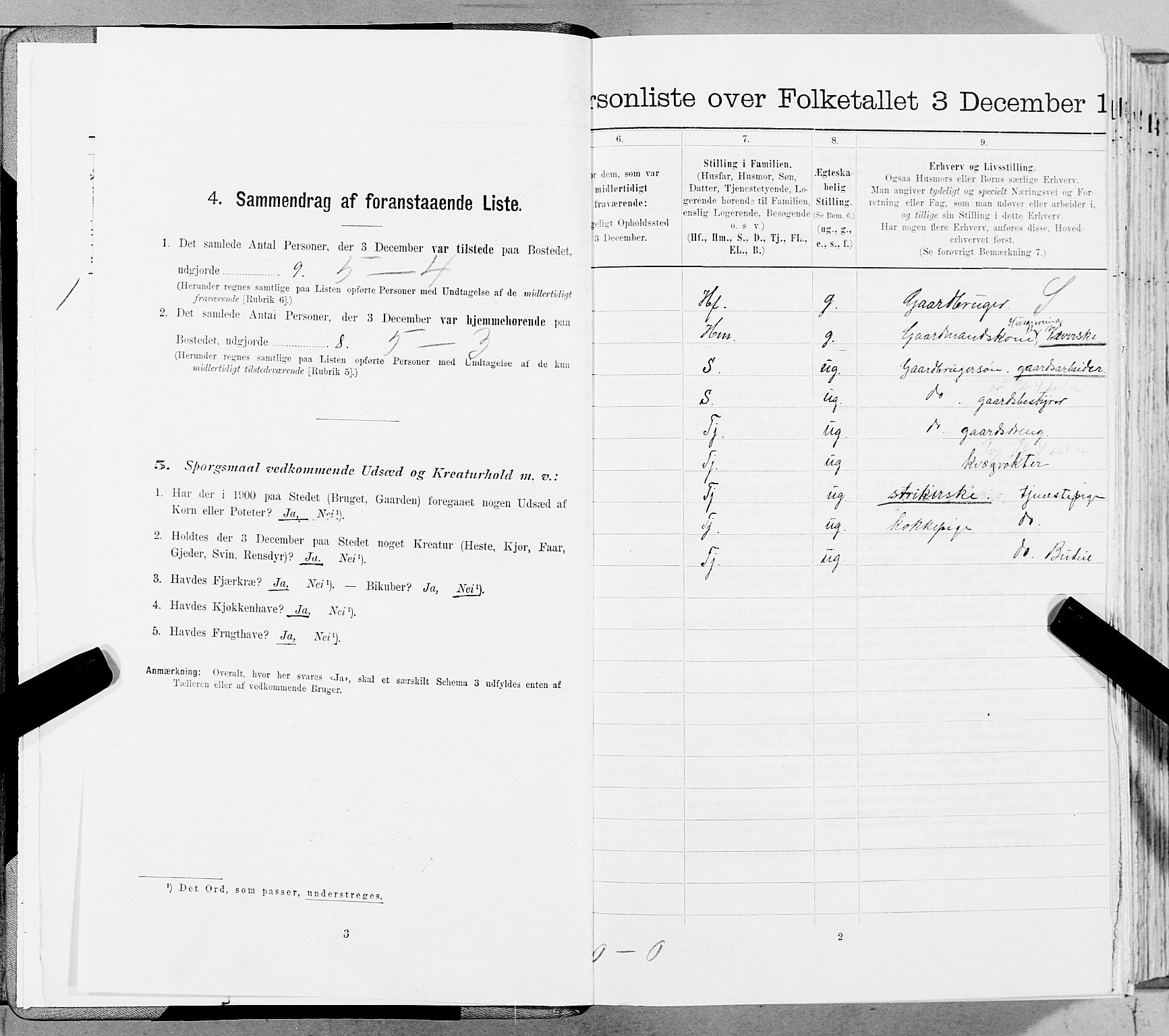 SAT, 1900 census for Vemundvik, 1900, p. 14