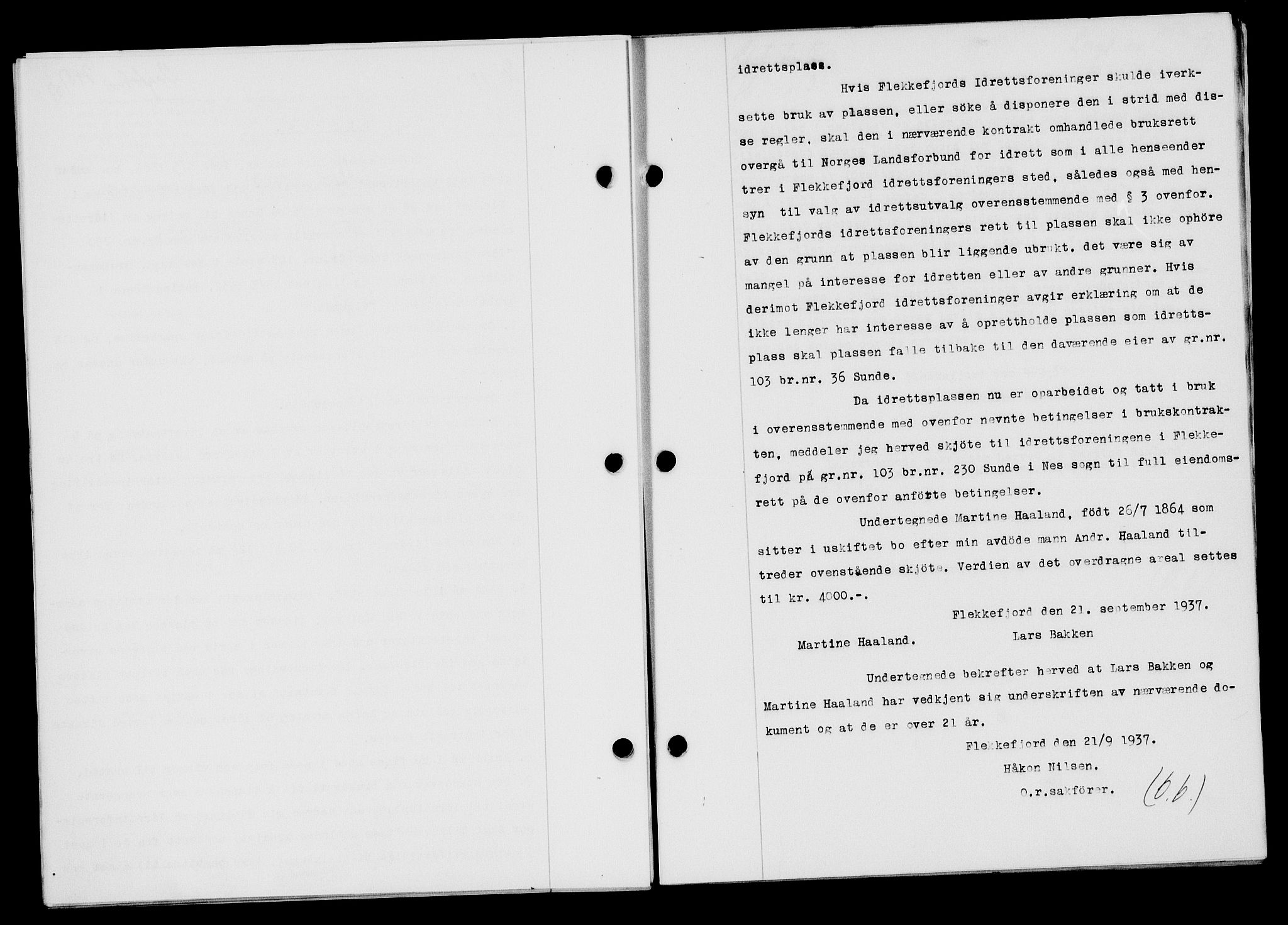 Flekkefjord sorenskriveri, AV/SAK-1221-0001/G/Gb/Gba/L0054: Mortgage book no. A-2, 1937-1938, Diary no: : 748/1937