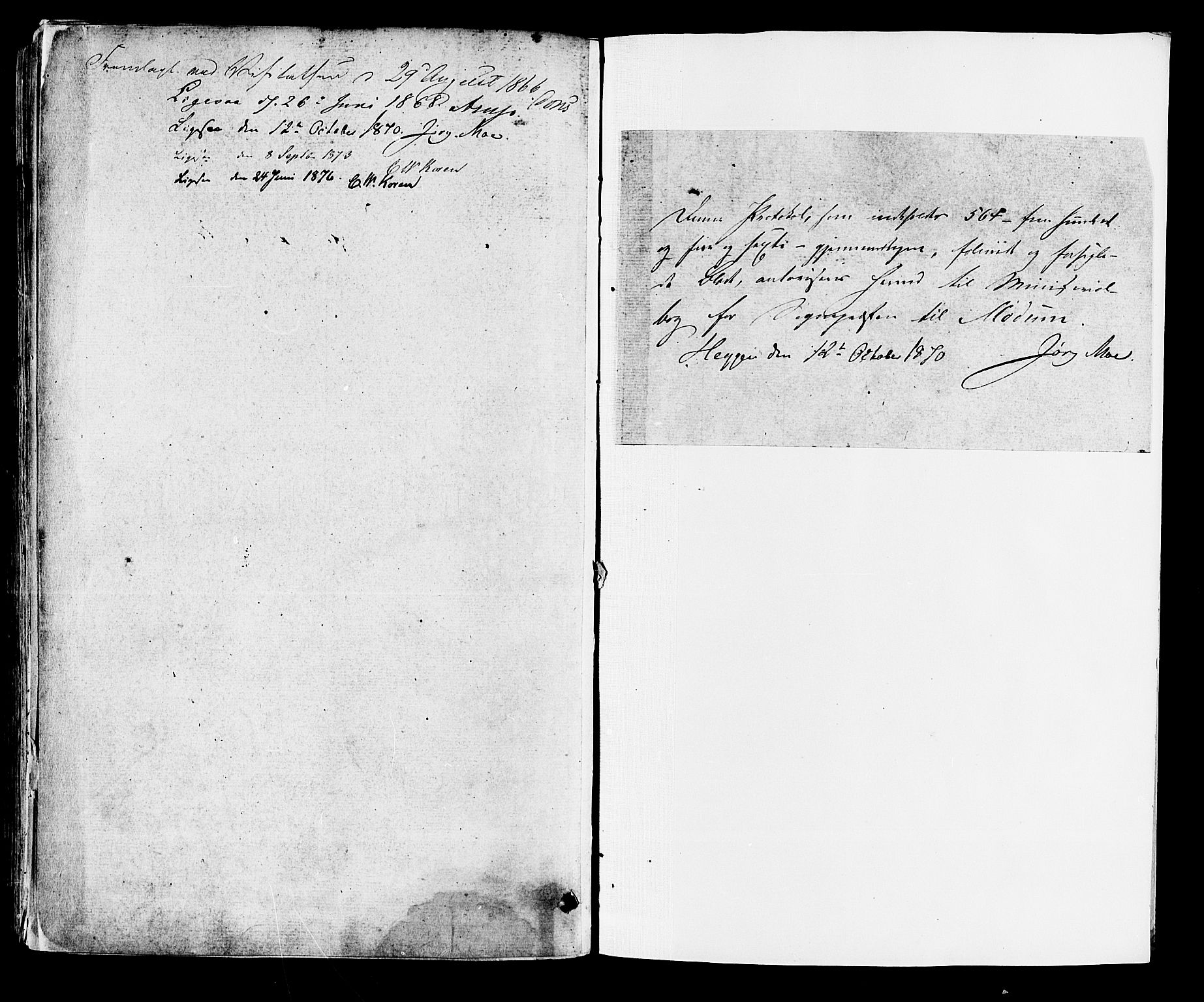 Modum kirkebøker, SAKO/A-234/F/Fa/L0010: Parish register (official) no. 10, 1865-1876