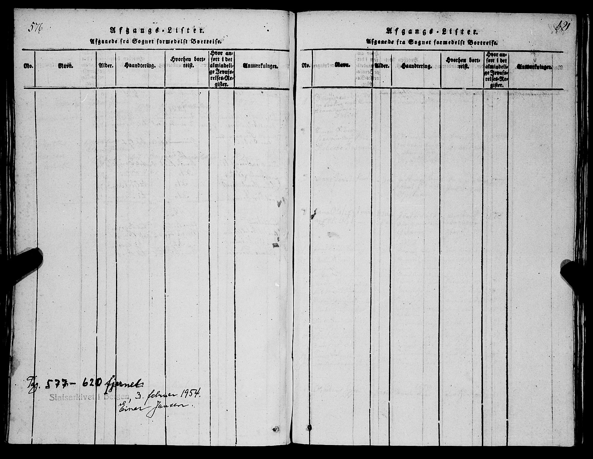 Selje sokneprestembete, SAB/A-99938/H/Ha/Hab/Haba: Parish register (copy) no. A 1, 1816-1828, p. 575
