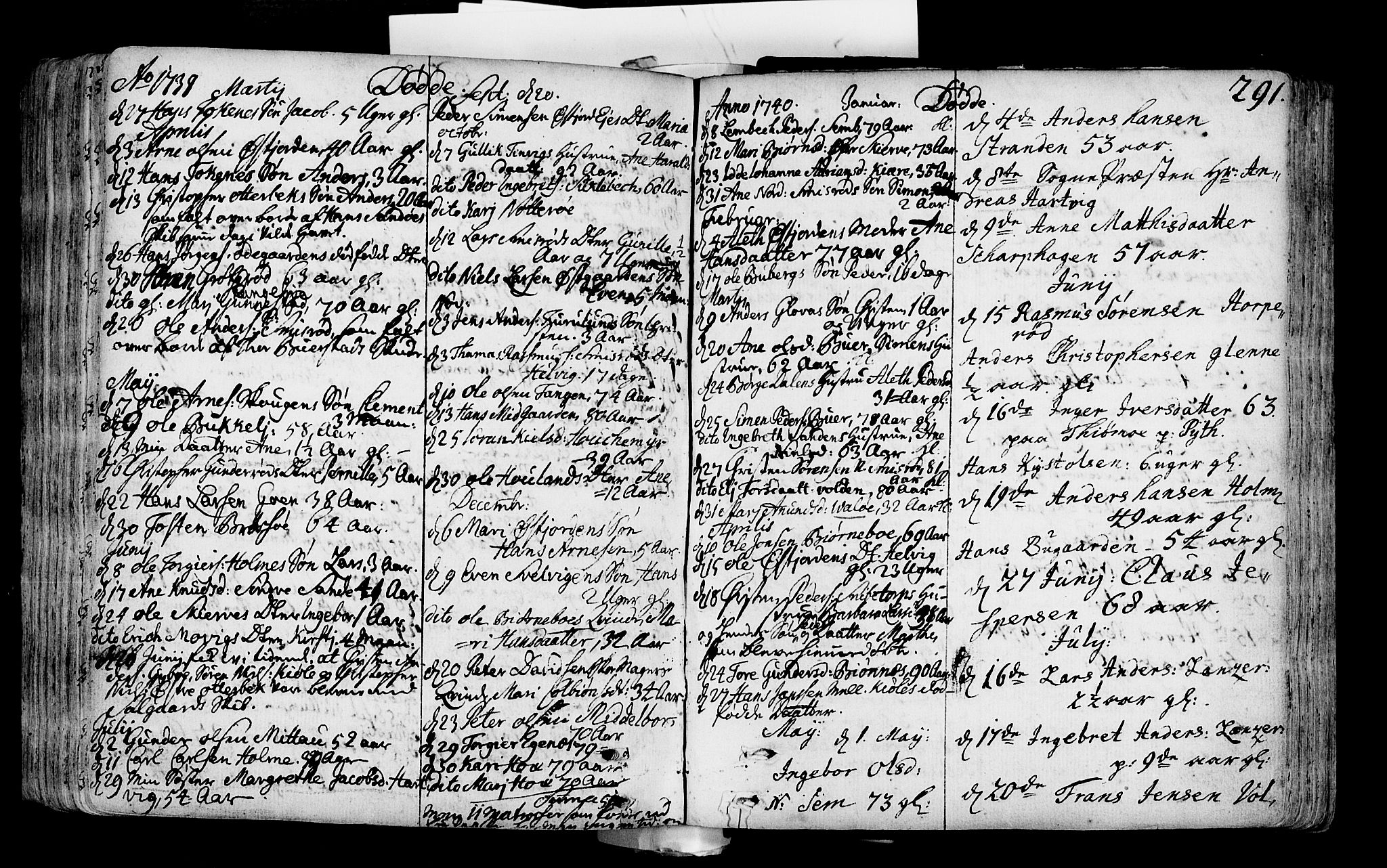 Nøtterøy kirkebøker, AV/SAKO-A-354/F/Fa/L0002: Parish register (official) no. I 2, 1738-1790, p. 291