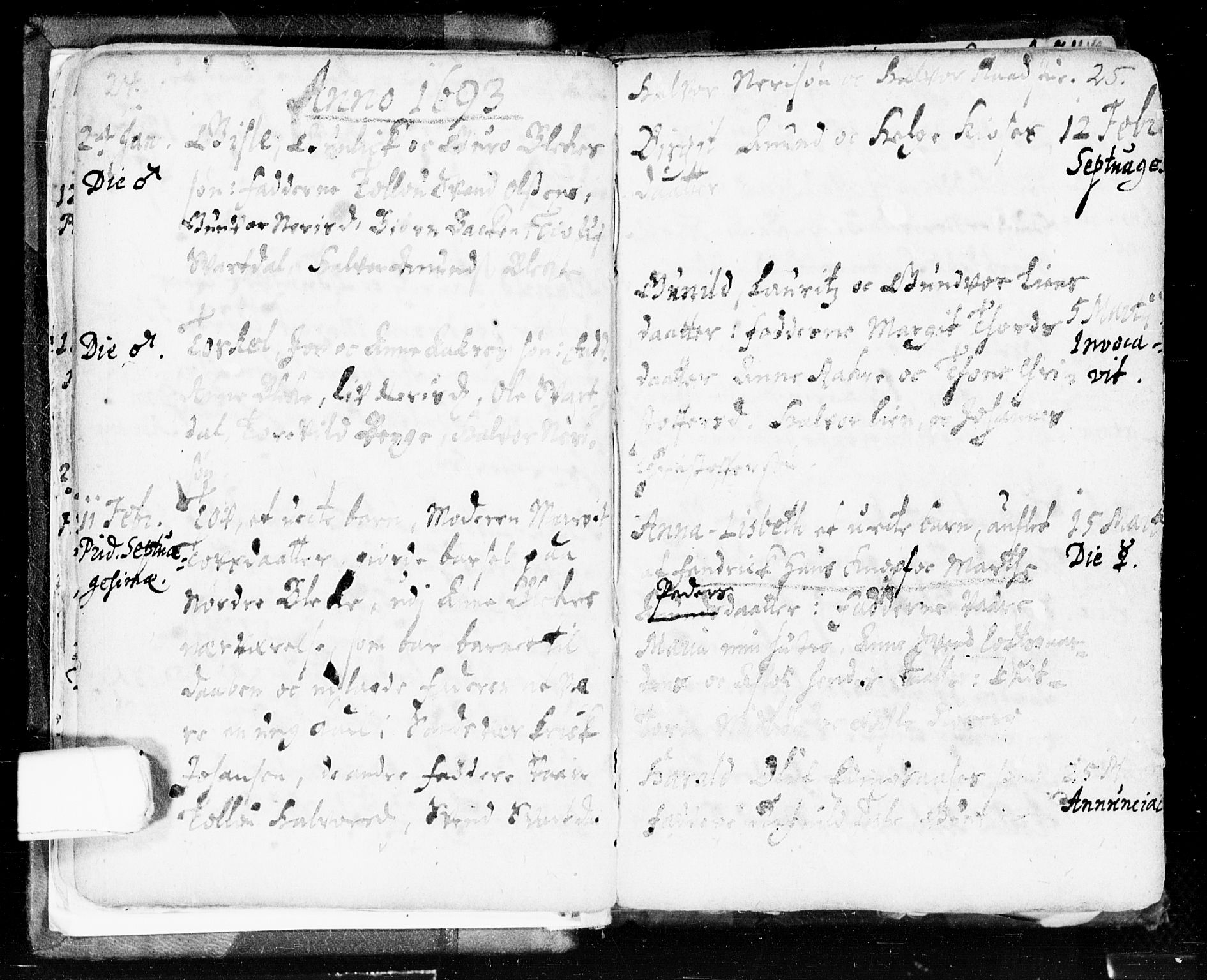 Seljord kirkebøker, SAKO/A-20/F/Fa/L0002: Parish register (official) no. I 2, 1689-1713, p. 24-25