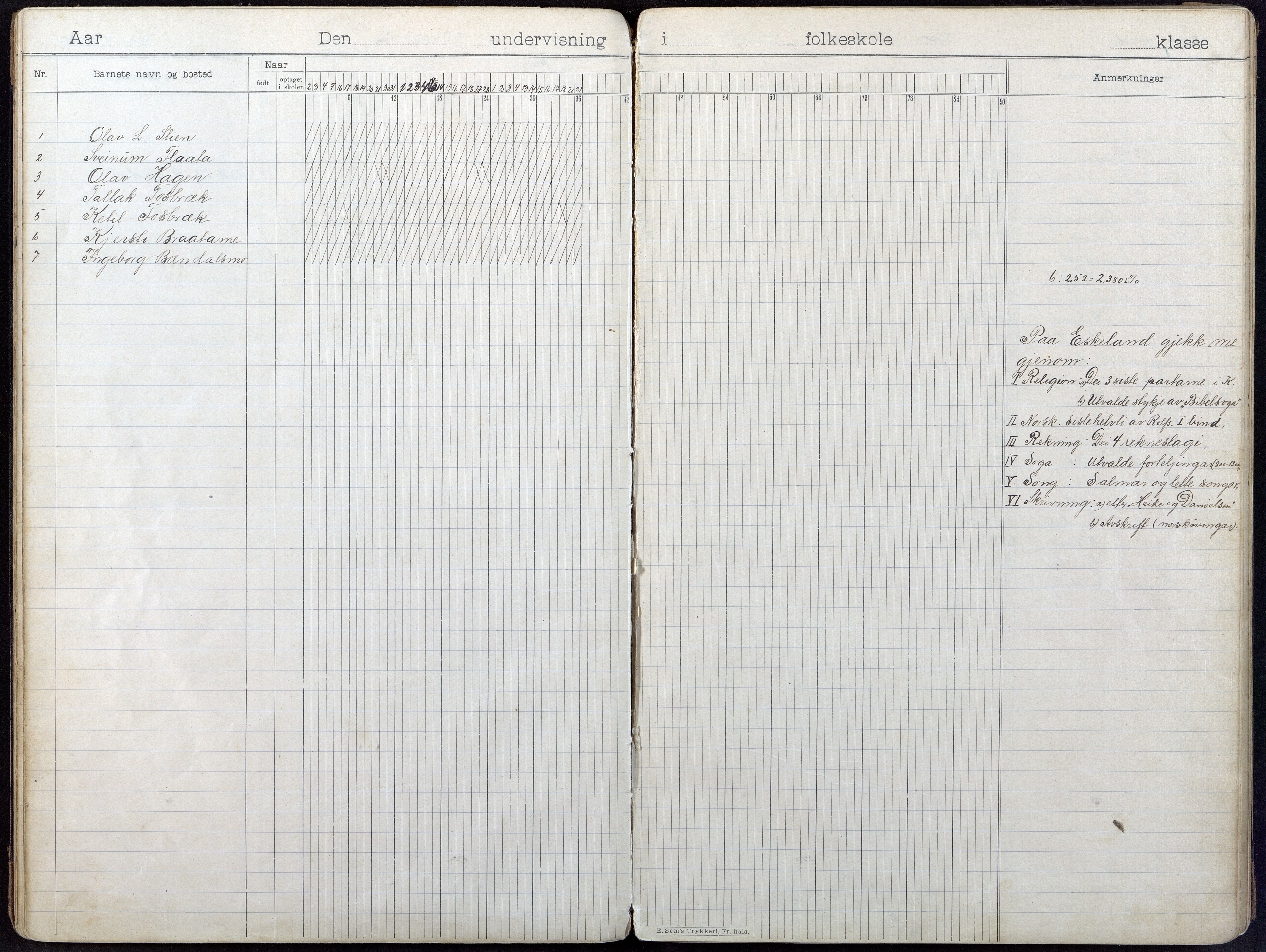 Gjerstad Kommune, Gjerstad Skole, AAKS/KA0911-550a/F01/L0009: Dagbok, 1902-1918