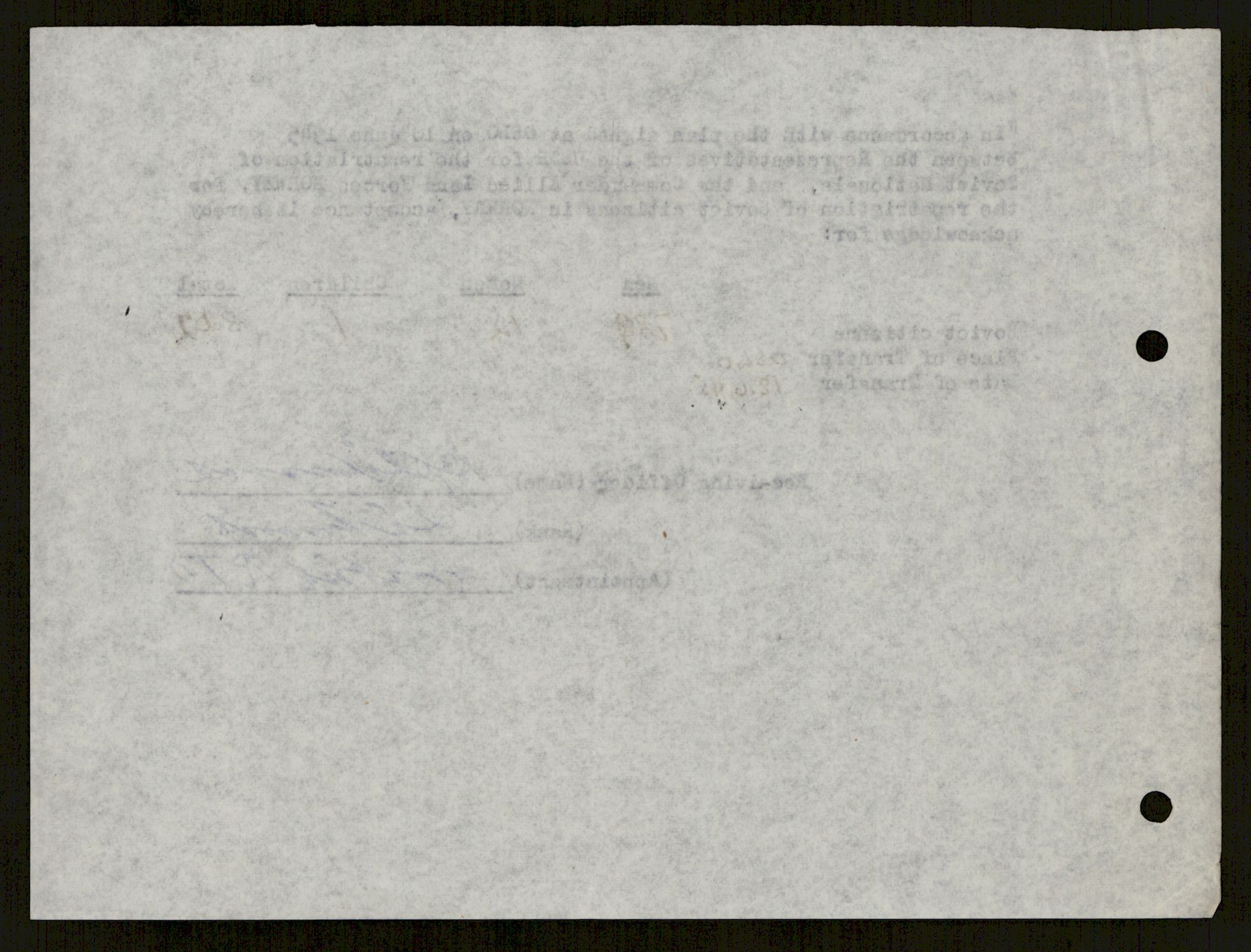 Flyktnings- og fangedirektoratet, Repatrieringskontoret, AV/RA-S-1681/D/Db/L0021: Displaced Persons (DPs) og sivile tyskere, 1945-1948, p. 310