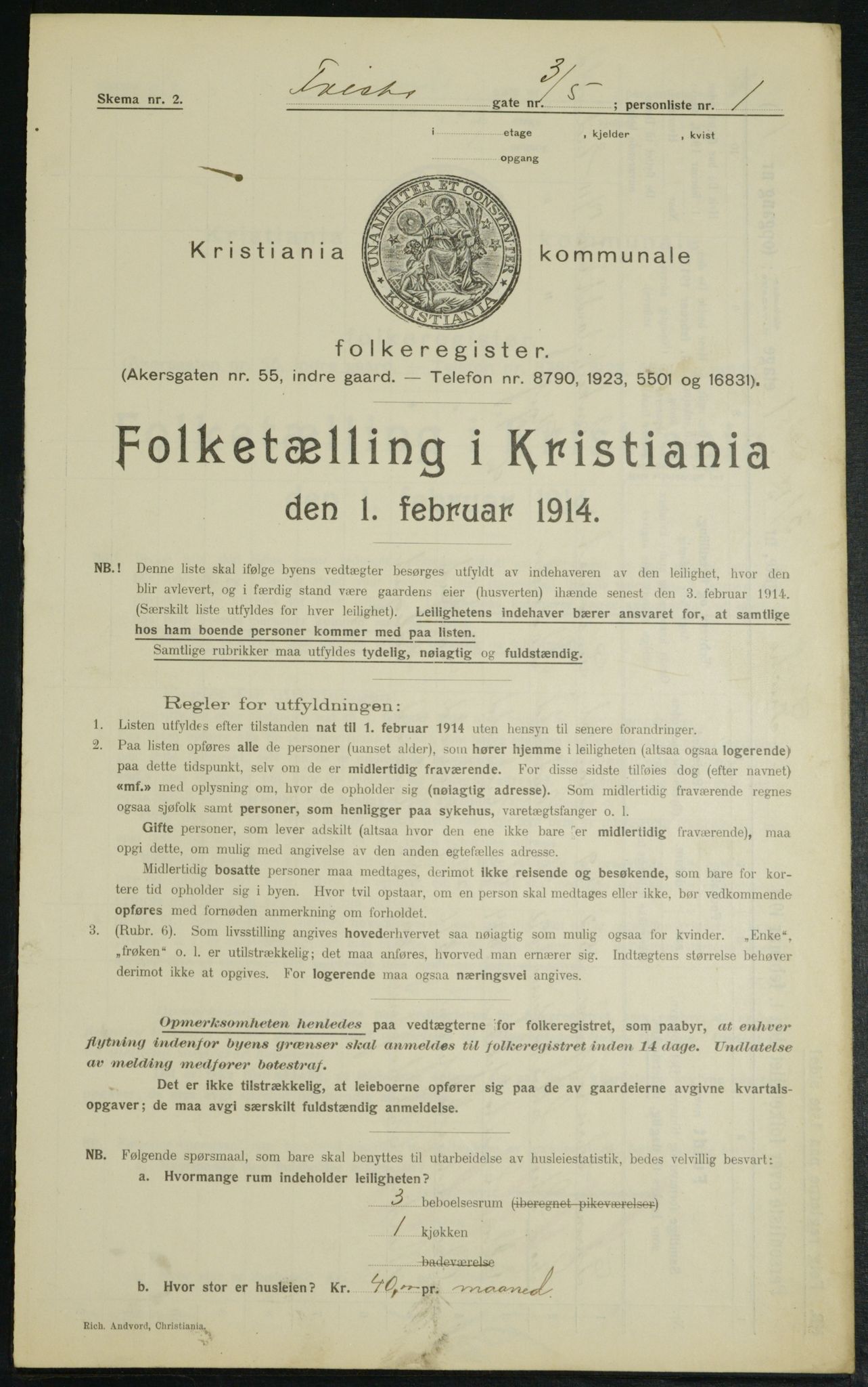 OBA, Municipal Census 1914 for Kristiania, 1914, p. 26993