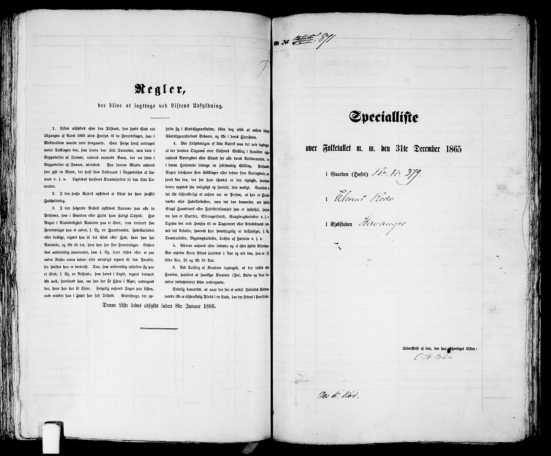 RA, 1865 census for Stavanger, 1865, p. 1776