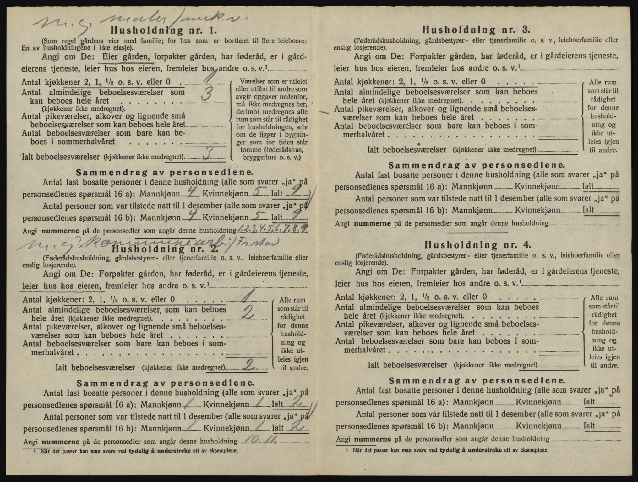 SAO, 1920 census for Glemmen, 1920, p. 2640