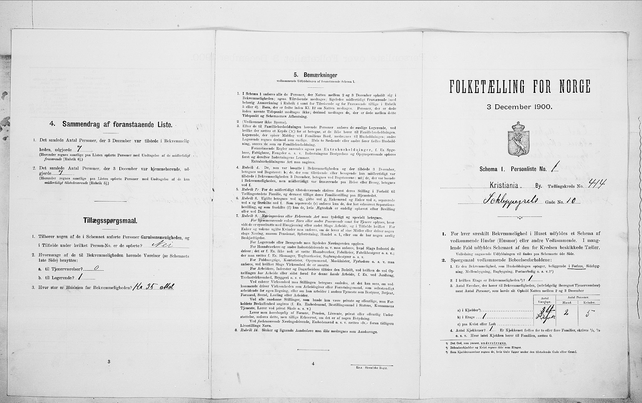 SAO, 1900 census for Kristiania, 1900, p. 79962