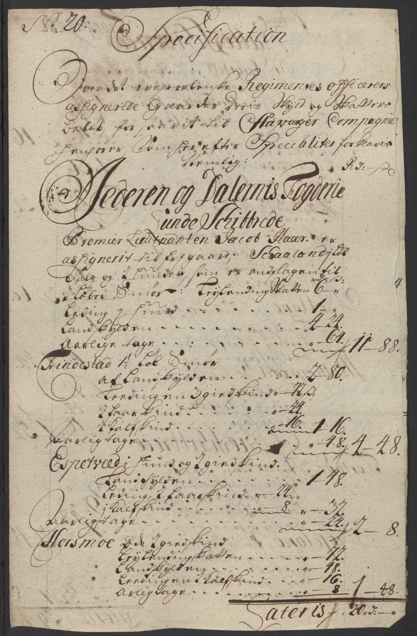 Rentekammeret inntil 1814, Reviderte regnskaper, Fogderegnskap, AV/RA-EA-4092/R46/L2740: Fogderegnskap Jæren og Dalane, 1715-1716, p. 161