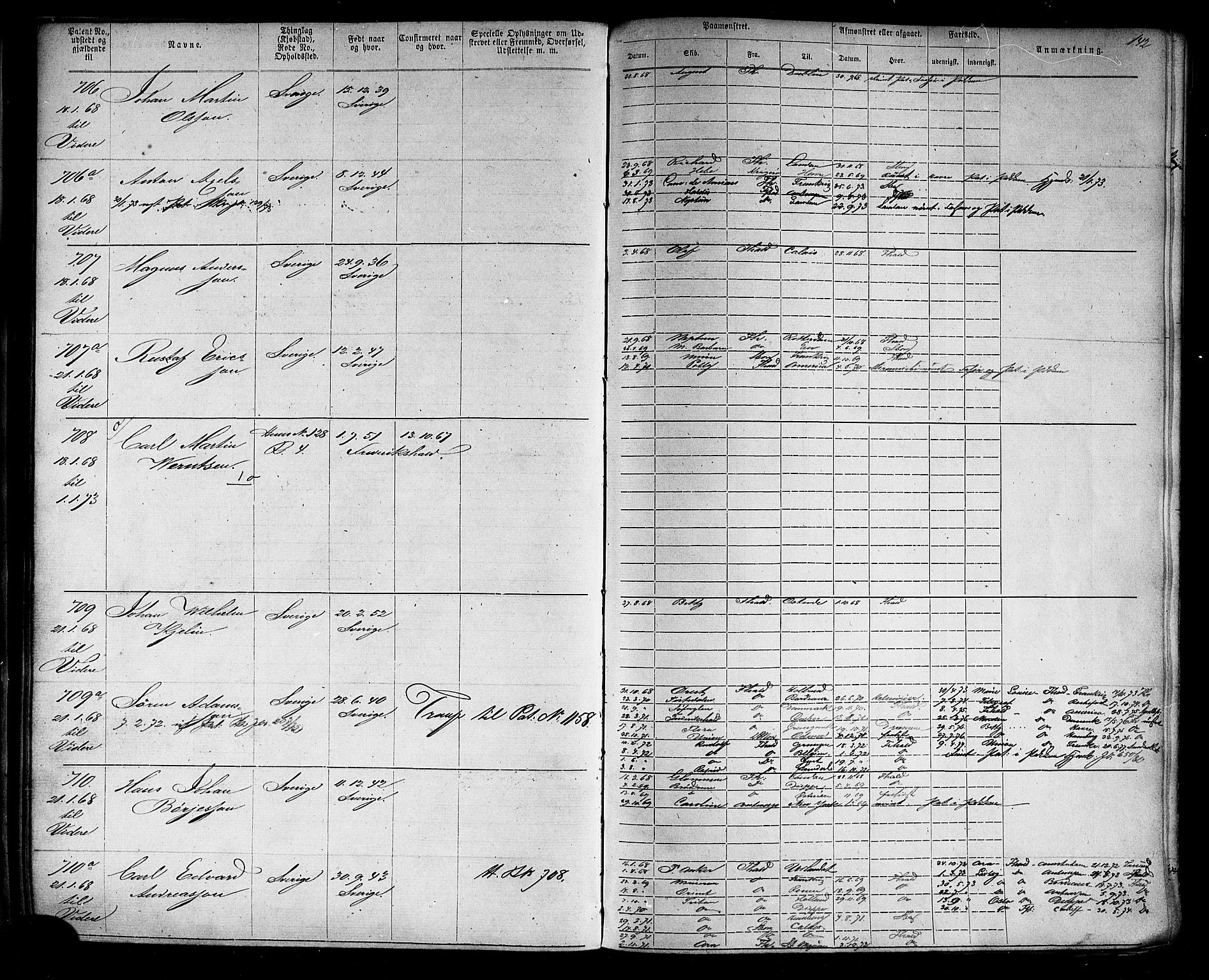 Halden mønstringskontor, AV/SAO-A-10569a/F/Fc/Fca/L0004: Annotasjonsrulle, 1868-1875, p. 146