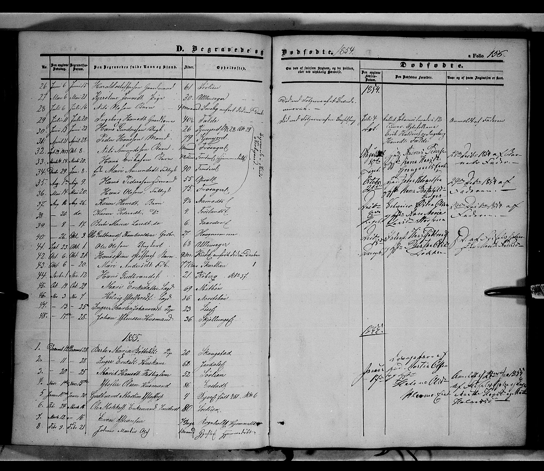 Land prestekontor, SAH/PREST-120/H/Ha/Haa/L0010: Parish register (official) no. 10, 1847-1859, p. 156