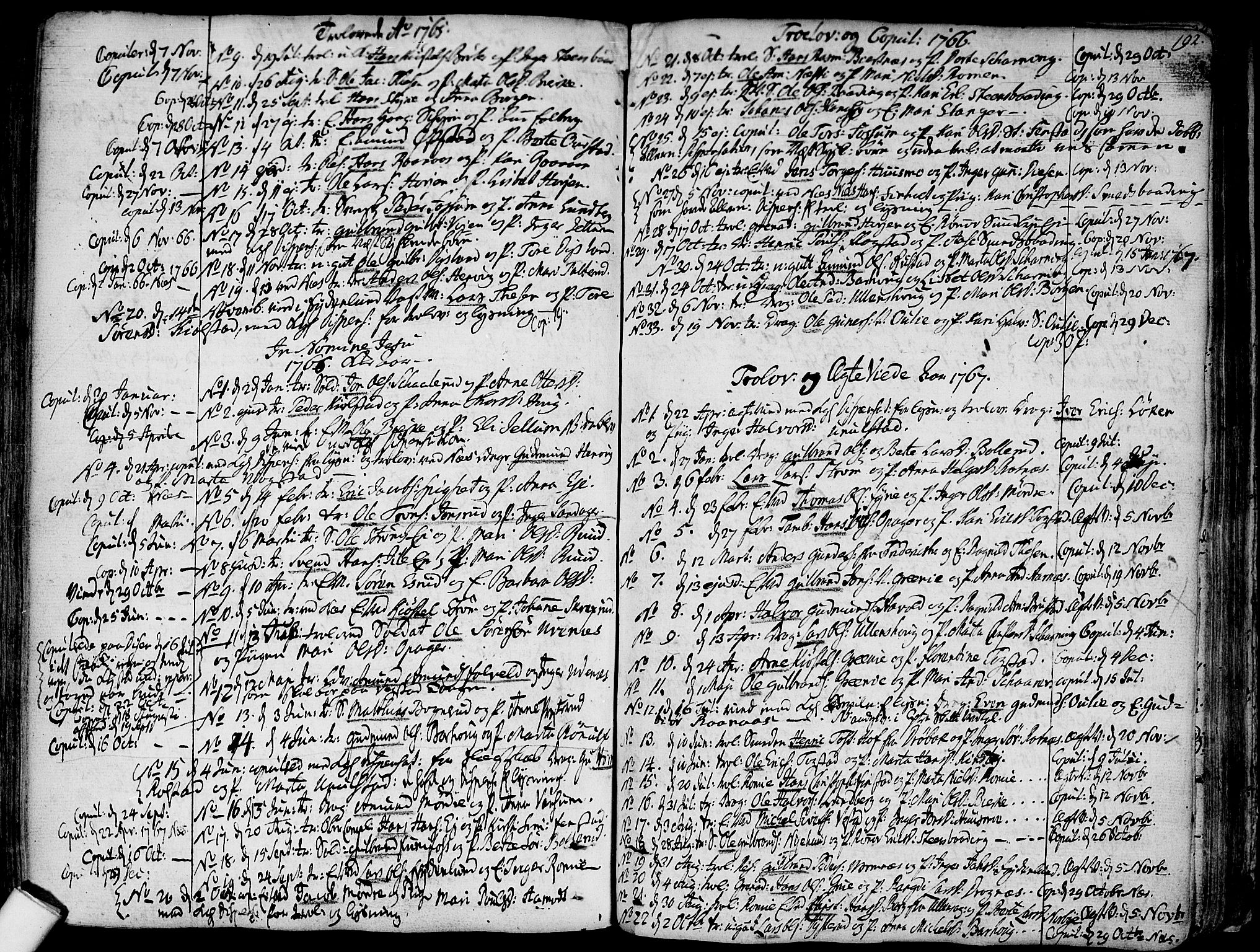 Nes prestekontor Kirkebøker, SAO/A-10410/F/Fa/L0003: Parish register (official) no. I 3, 1734-1781, p. 192