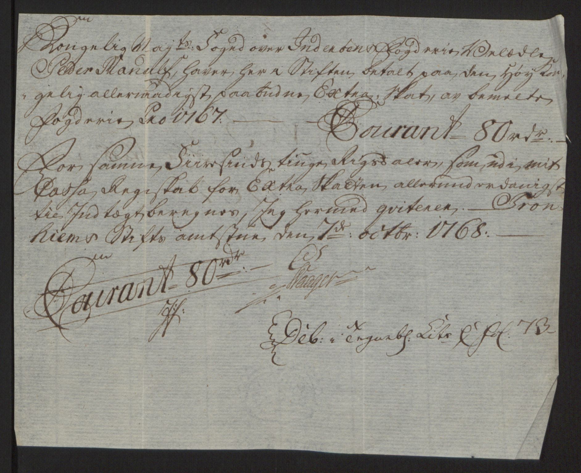 Rentekammeret inntil 1814, Reviderte regnskaper, Fogderegnskap, AV/RA-EA-4092/R63/L4420: Ekstraskatten Inderøy, 1762-1772, p. 230