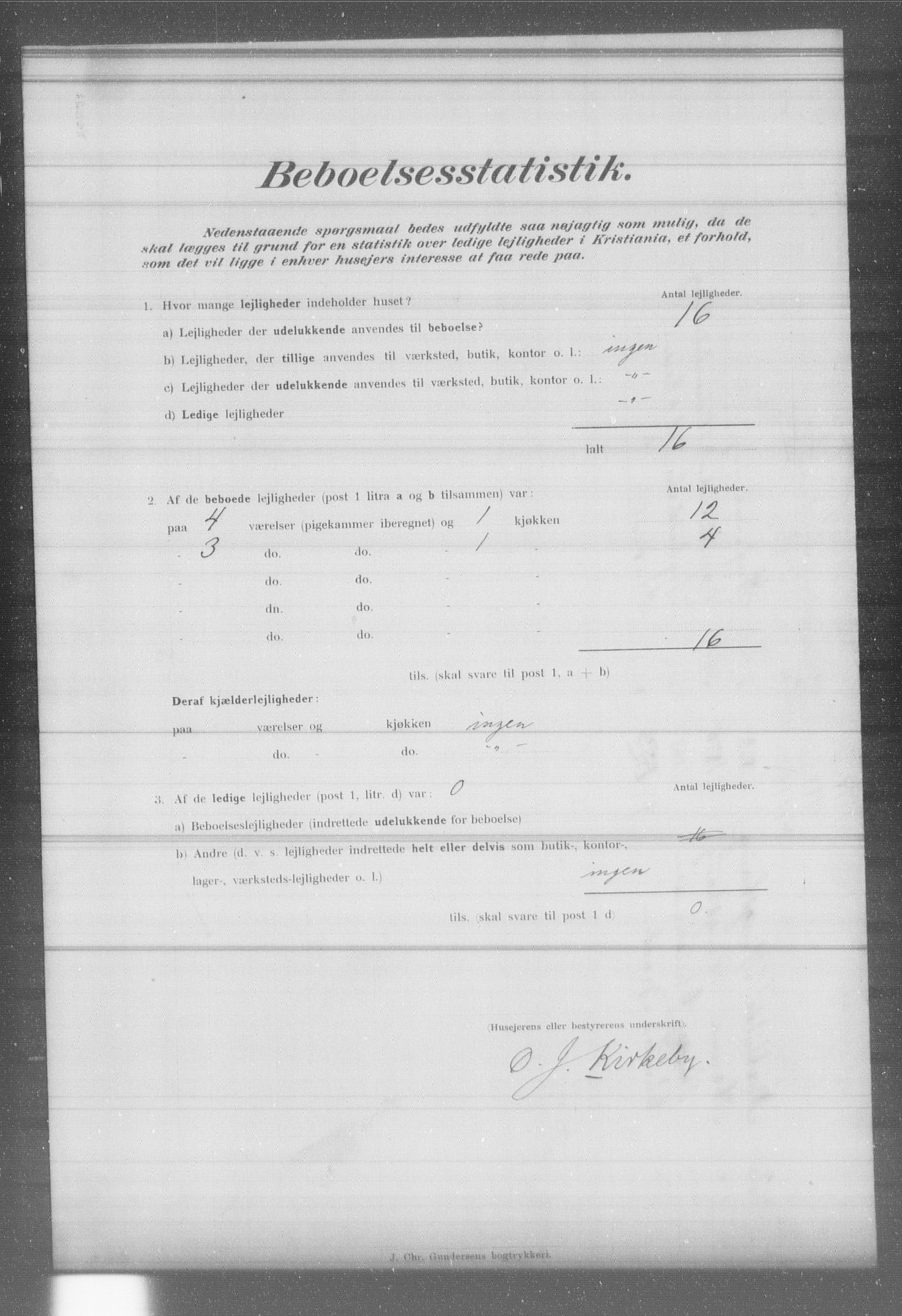 OBA, Municipal Census 1902 for Kristiania, 1902, p. 5696