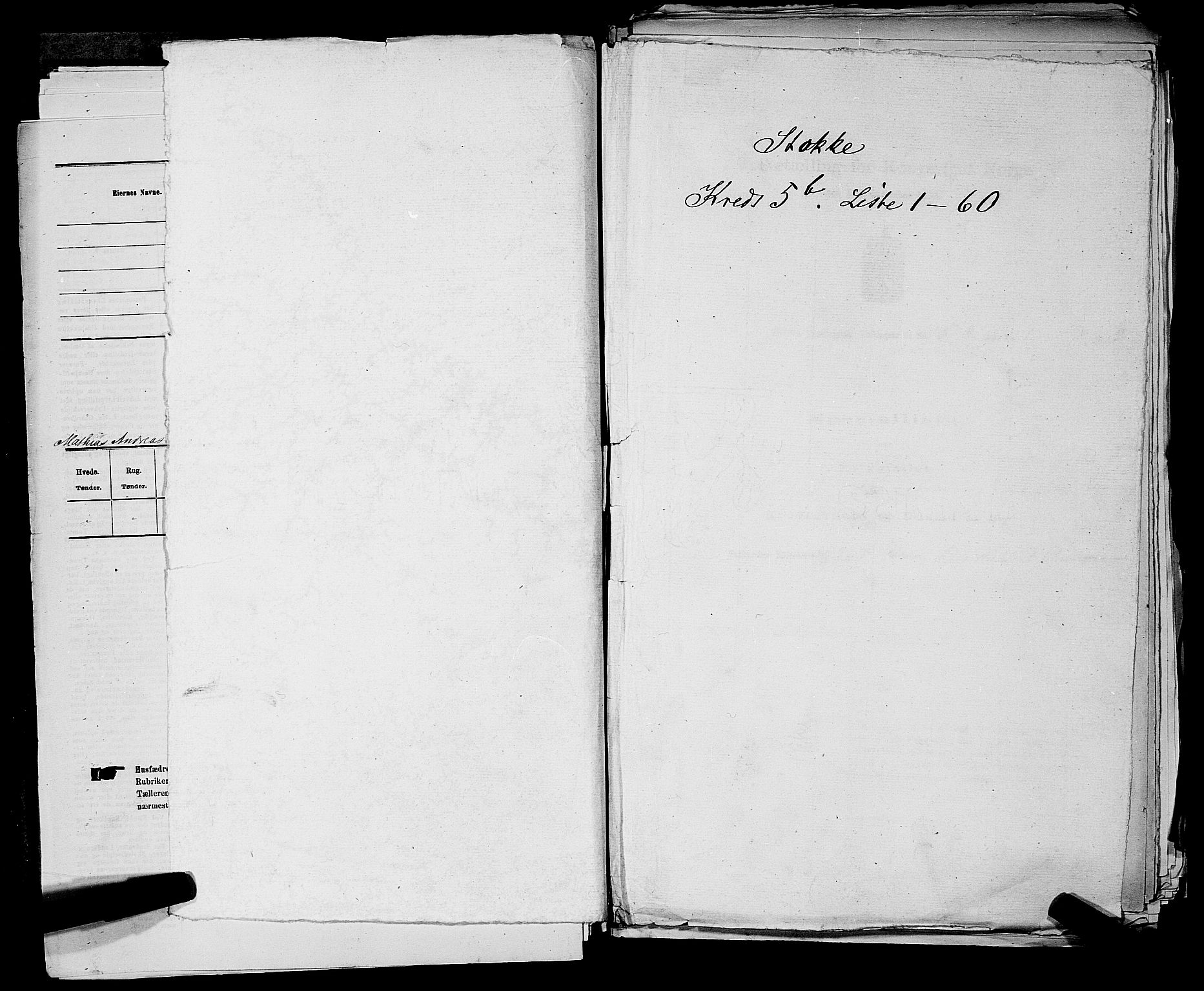 SAKO, 1875 census for 0720P Stokke, 1875, p. 1110