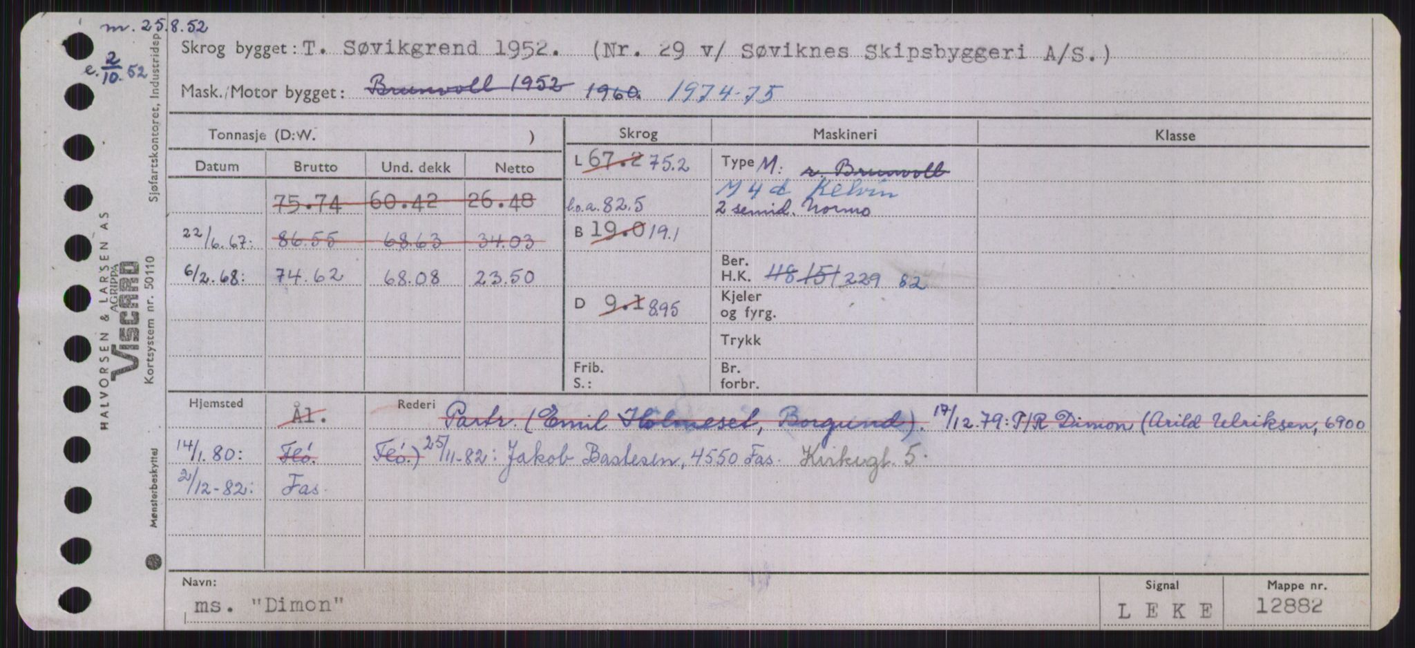 Sjøfartsdirektoratet med forløpere, Skipsmålingen, AV/RA-S-1627/H/Ha/L0001/0002: Fartøy, A-Eig / Fartøy Bjør-Eig, p. 827