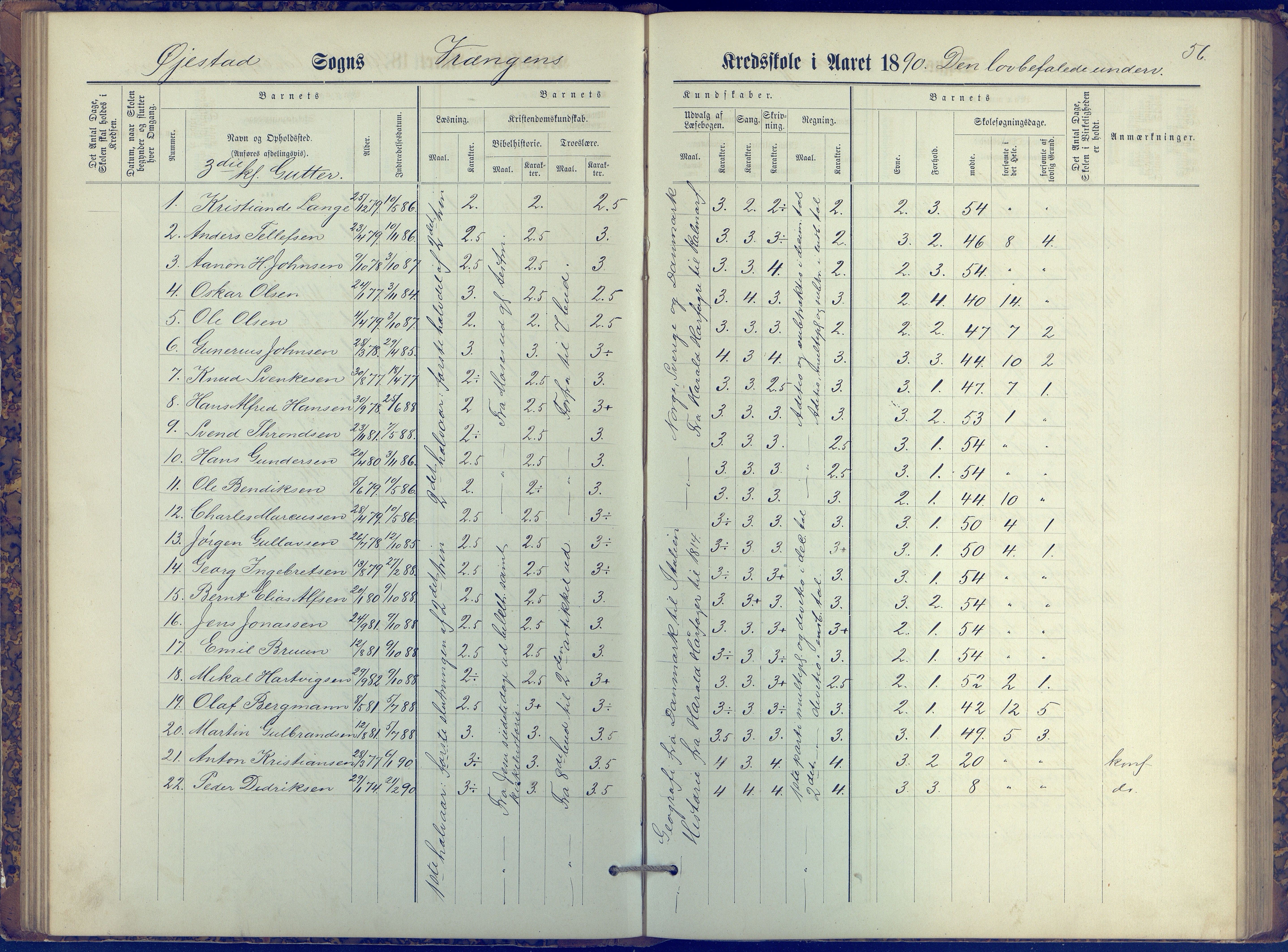 Øyestad kommune frem til 1979, AAKS/KA0920-PK/06/06K/L0006: Protokoll, 1881-1894, p. 56