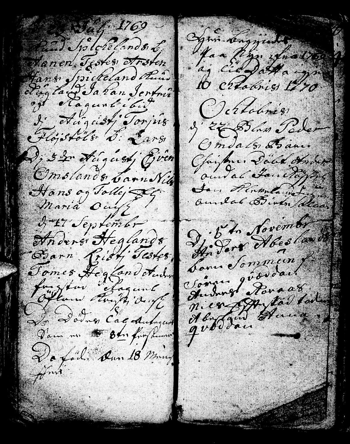 Bjelland sokneprestkontor, SAK/1111-0005/F/Fb/Fbb/L0001: Parish register (copy) no. B 1, 1732-1782, p. 88