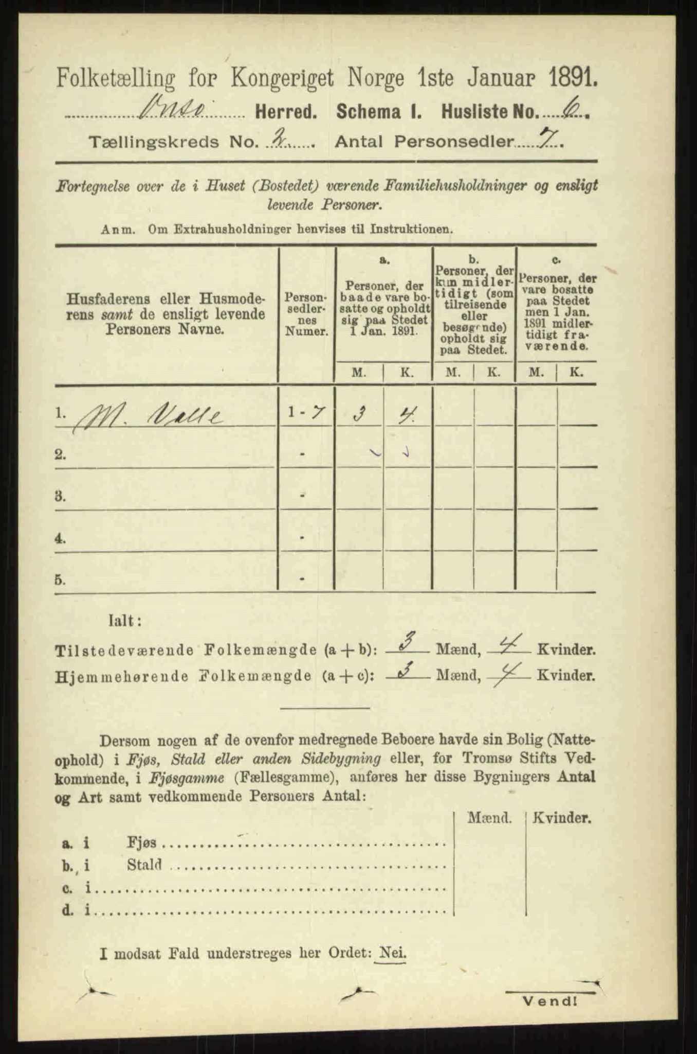 RA, 1891 census for 0134 Onsøy, 1891, p. 822