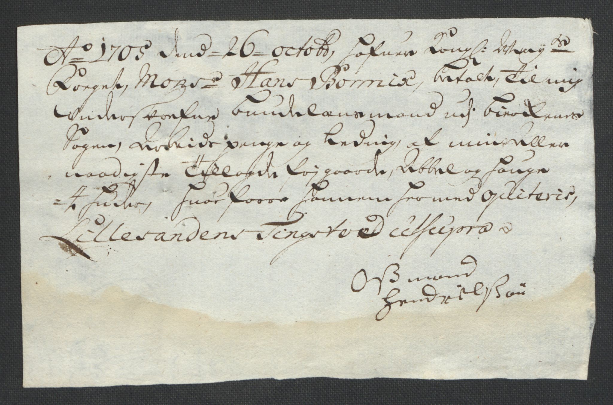 Rentekammeret inntil 1814, Reviderte regnskaper, Fogderegnskap, AV/RA-EA-4092/R39/L2317: Fogderegnskap Nedenes, 1704-1705, p. 462